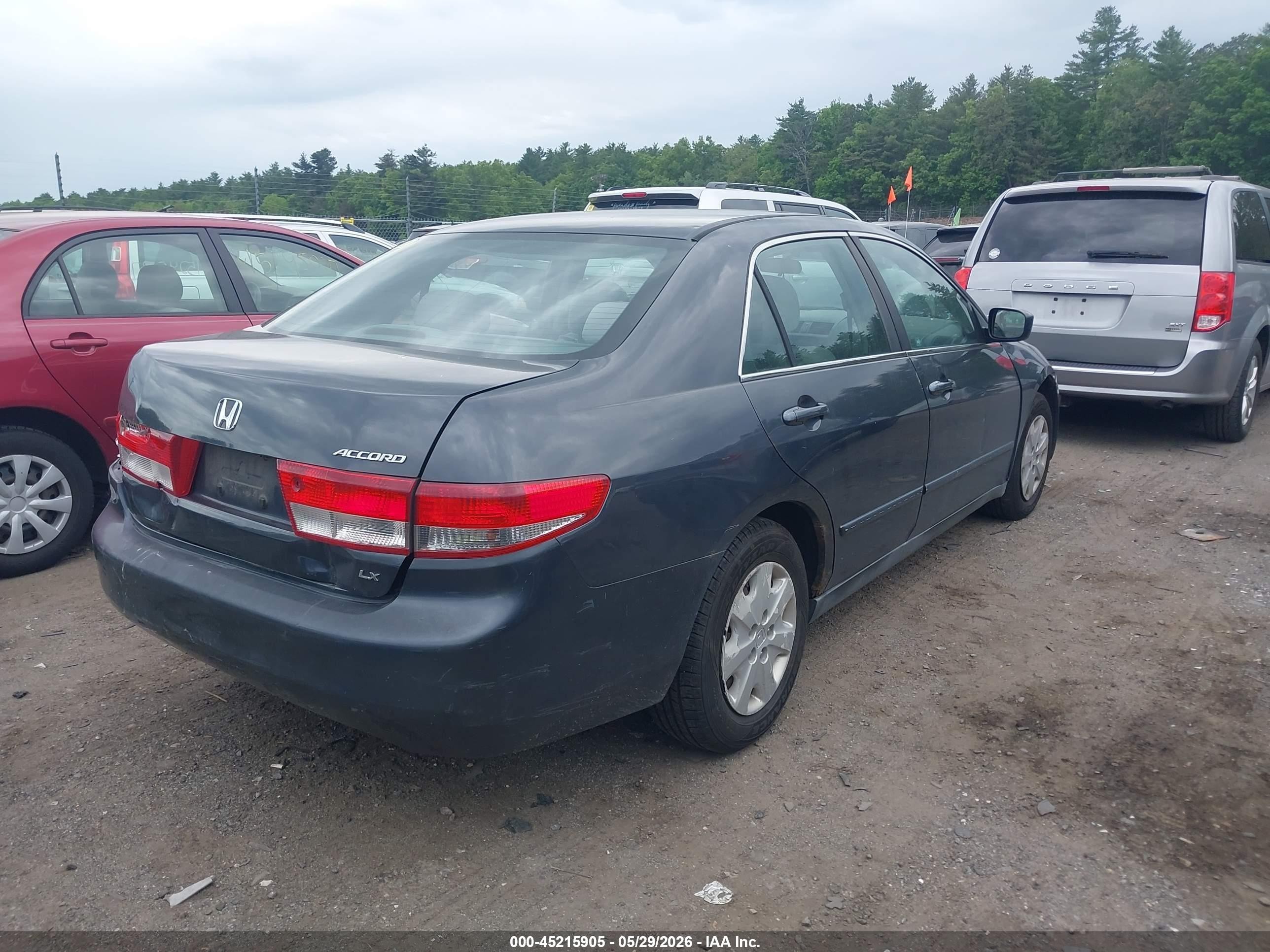 2004 Honda Accord 2.4 Lx Gray vin: 1HGCM56384A131033