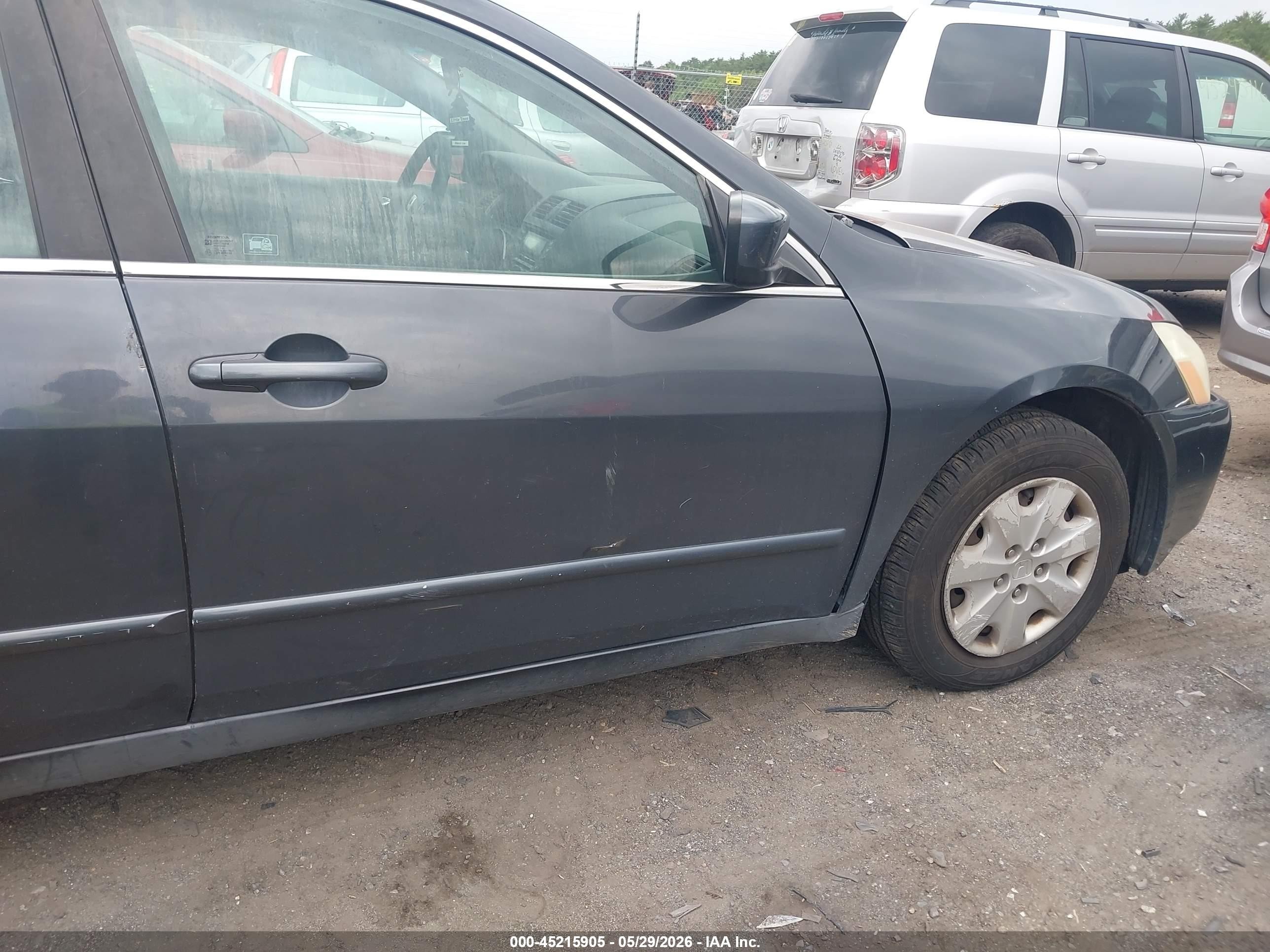 2004 Honda Accord 2.4 Lx Gray vin: 1HGCM56384A131033