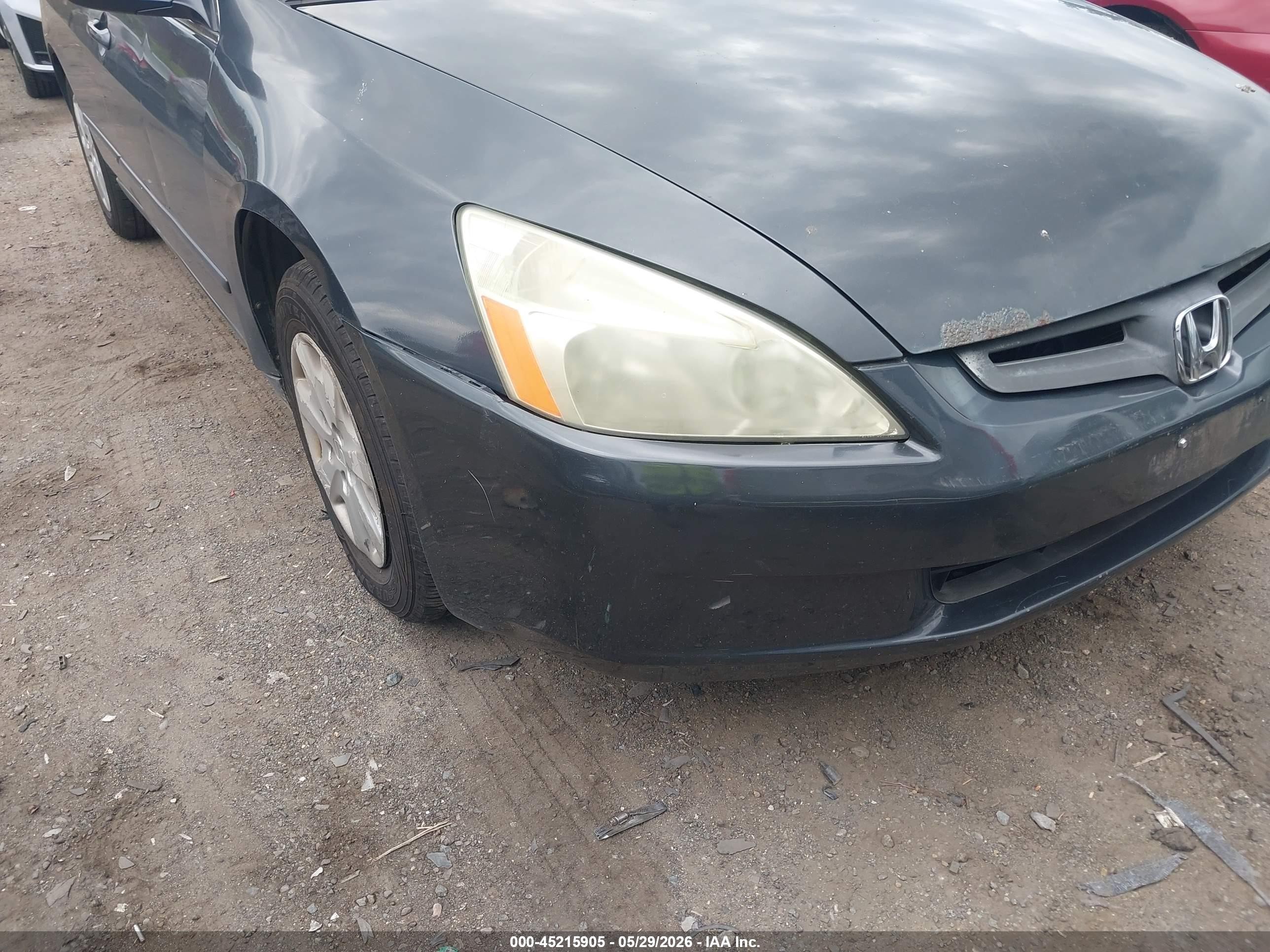 2004 Honda Accord 2.4 Lx Gray vin: 1HGCM56384A131033