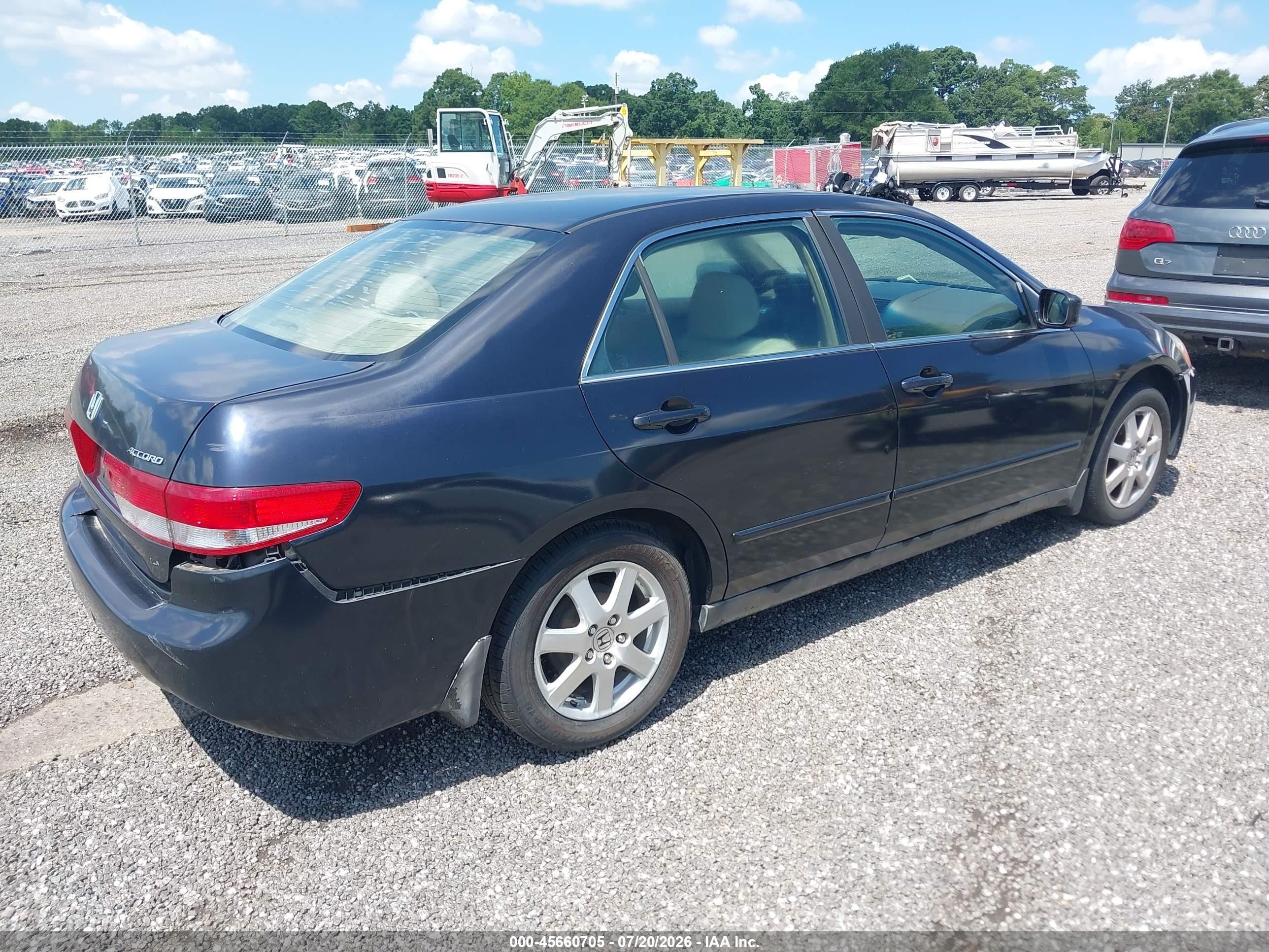 2004 Honda Accord 2.4 Lx Dark Blue vin: 1HGCM56384A158927
