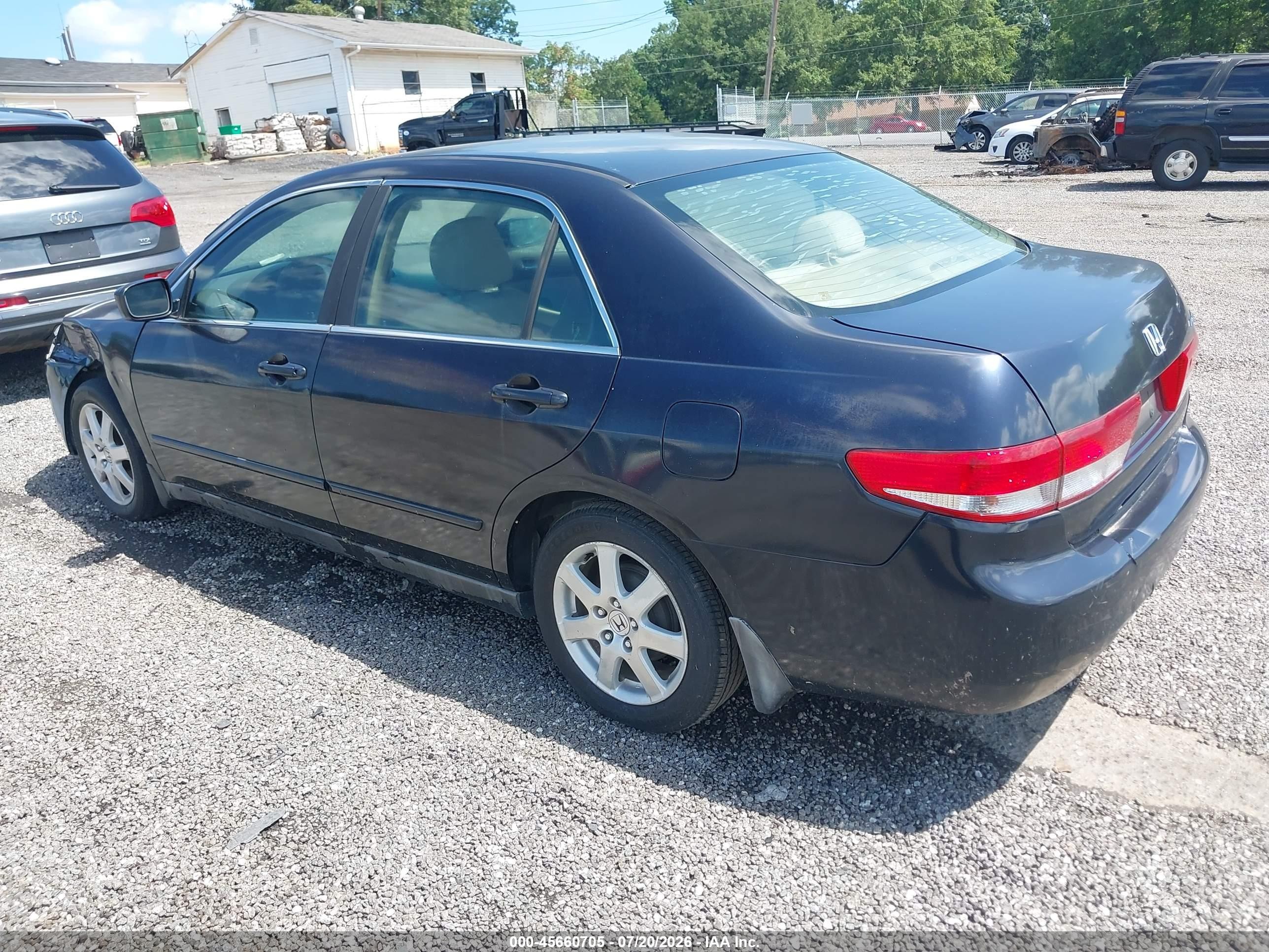 2004 Honda Accord 2.4 Lx Dark Blue vin: 1HGCM56384A158927