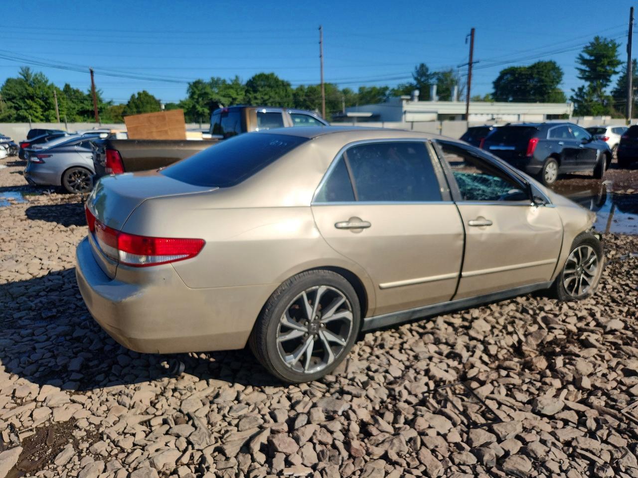 2004 Honda Accord Lx Tan vin: 1HGCM56384A177512