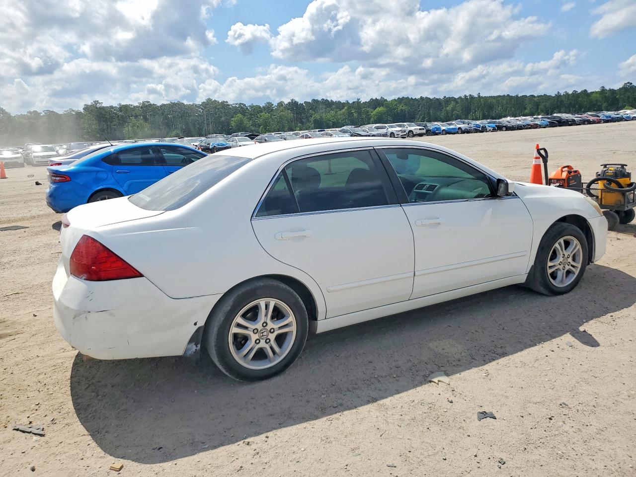 2006 Honda Accord Se White vin: 1HGCM56386A015849