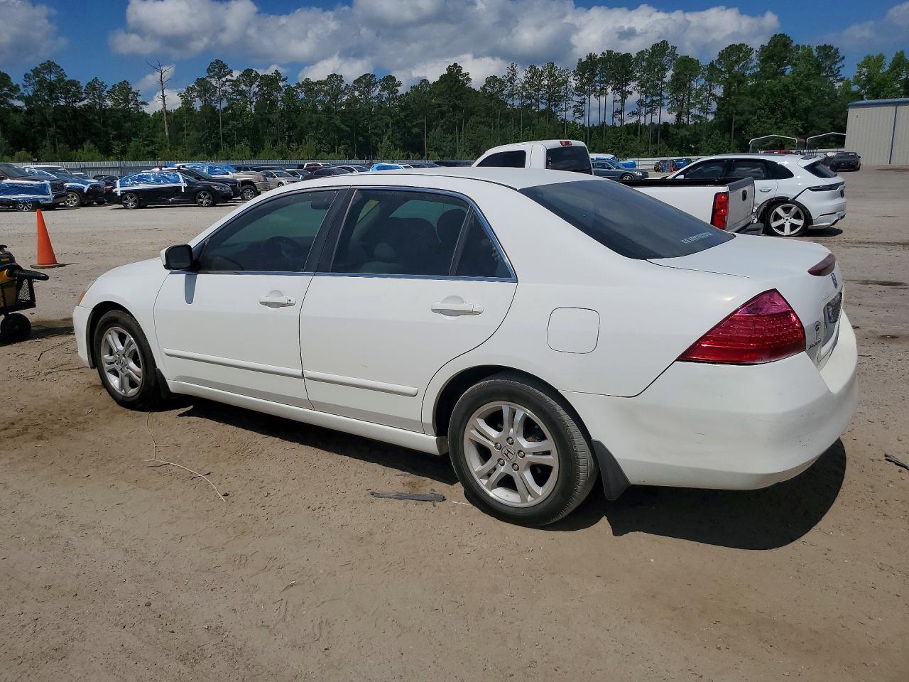 2006 Honda Accord Se White vin: 1HGCM56386A015849