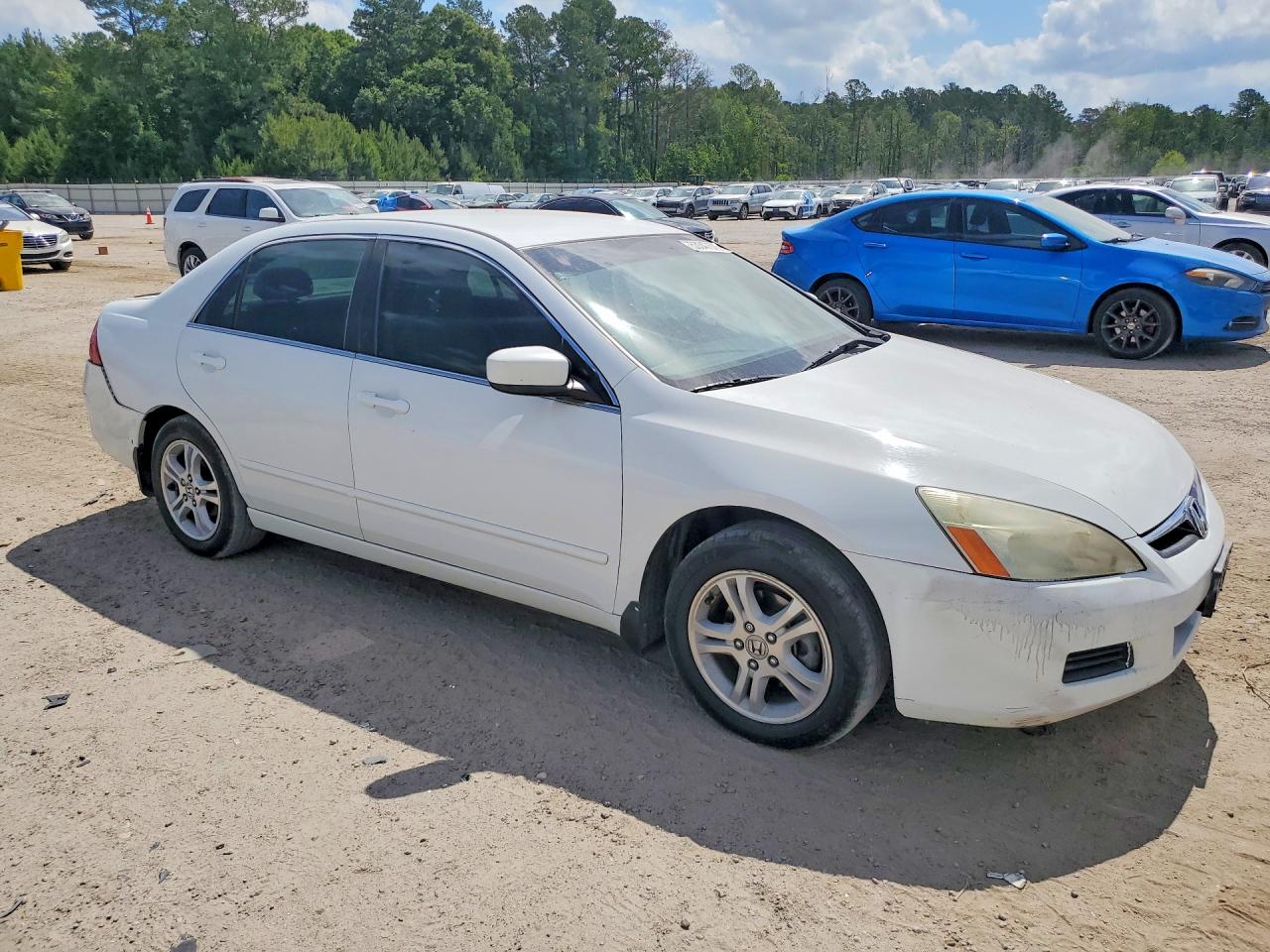 2006 Honda Accord Se White vin: 1HGCM56386A015849