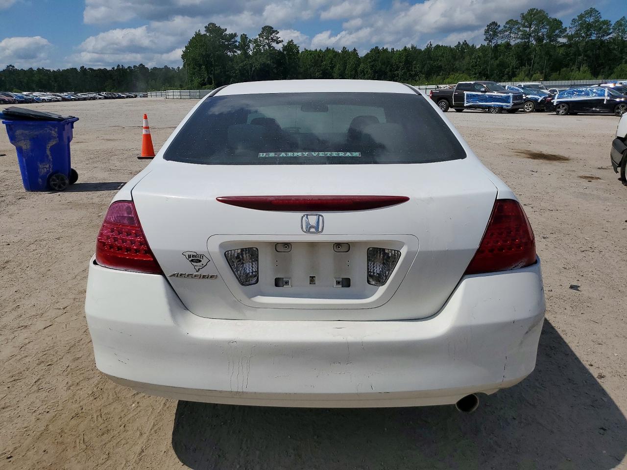 2006 Honda Accord Se White vin: 1HGCM56386A015849