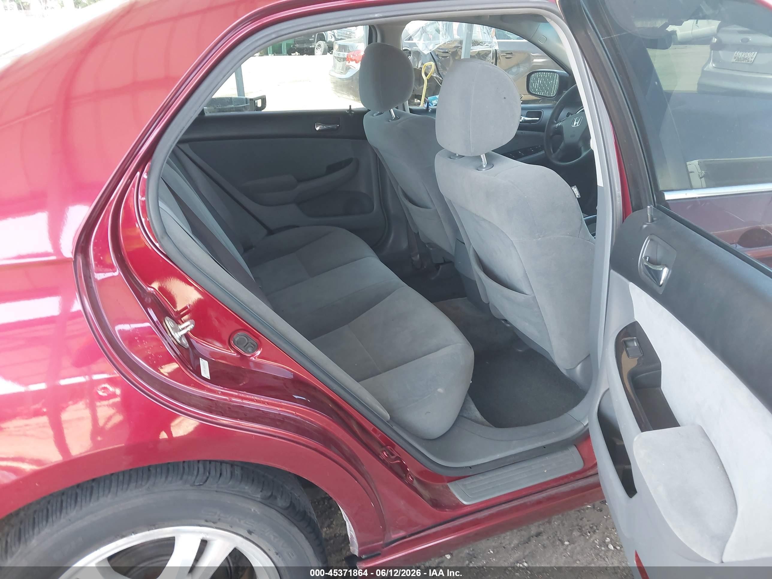 2006 Honda Accord 2.4 Se Red vin: 1HGCM56386A035356