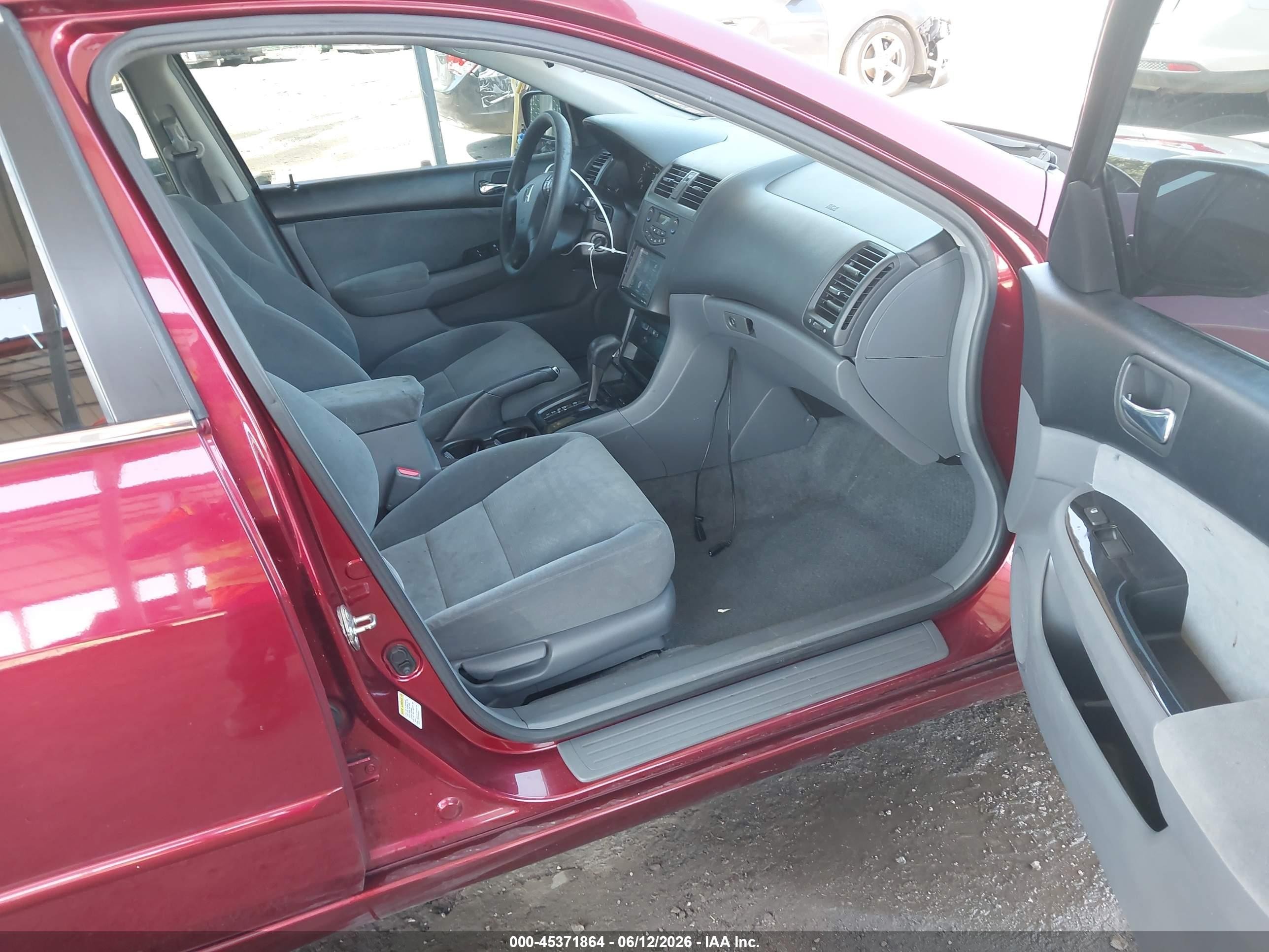 2006 Honda Accord 2.4 Se Red vin: 1HGCM56386A035356