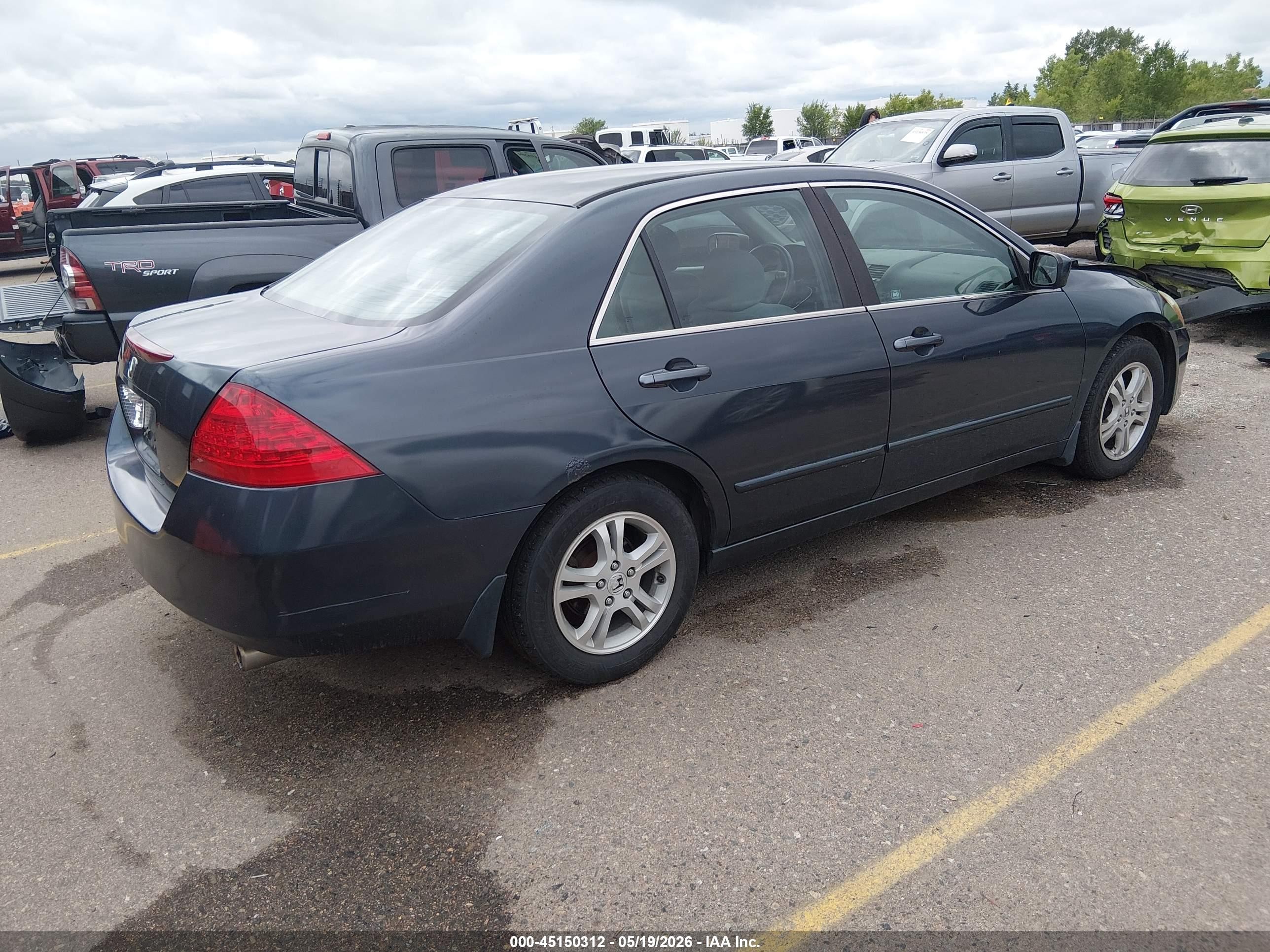 2006 Honda Accord 2.4 Se Gray vin: 1HGCM56386A058345
