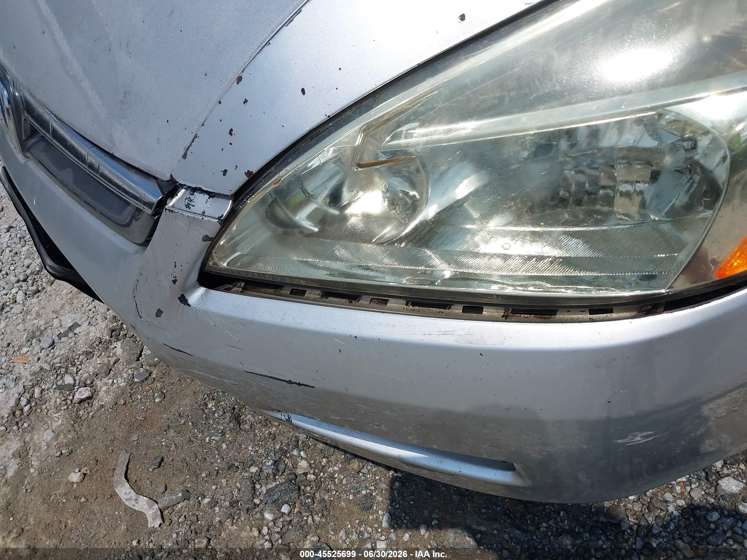 2006 Honda Accord 2.4 Se Серебряный vin: 1HGCM56386A061990