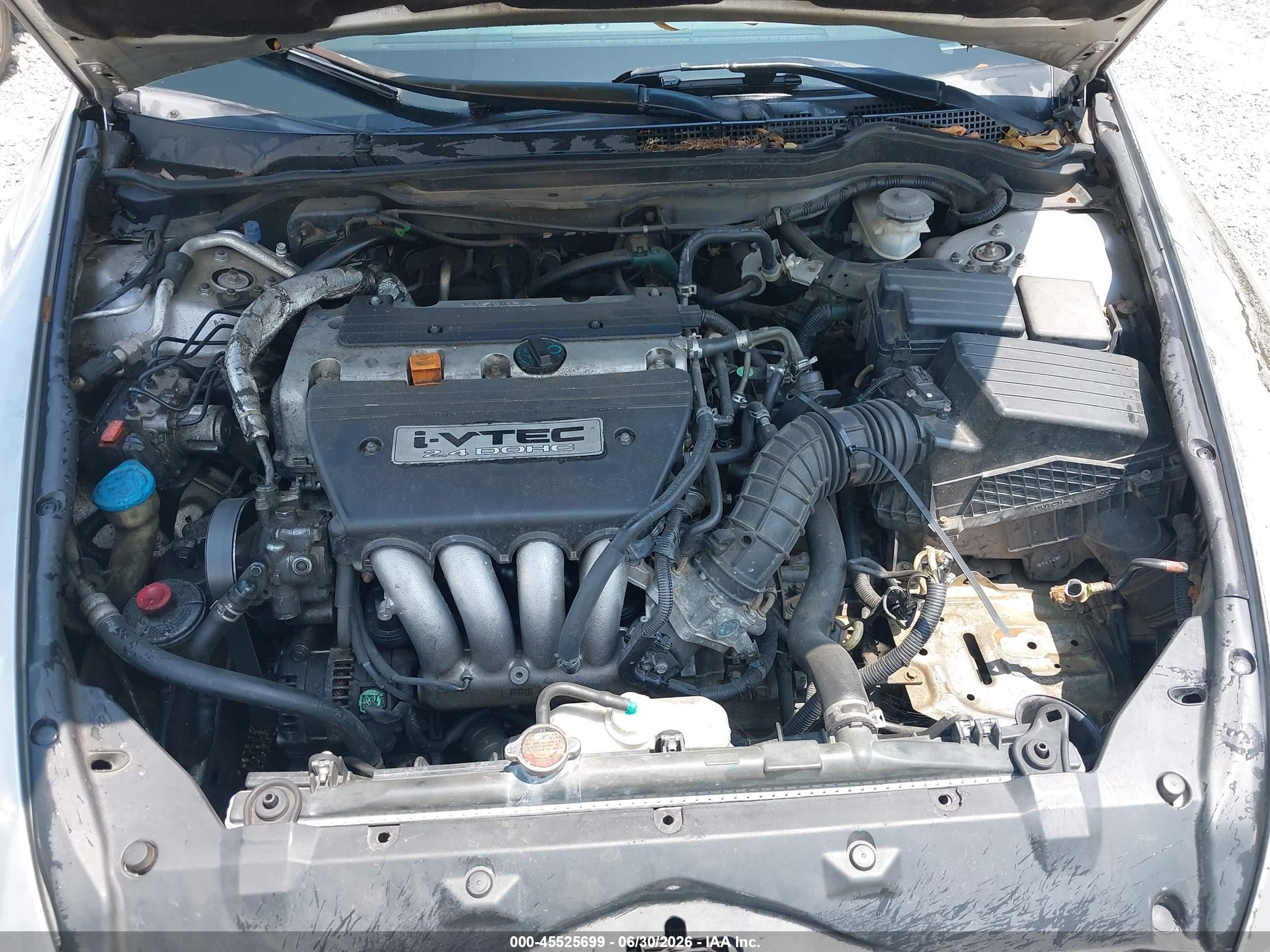2006 Honda Accord 2.4 Se Серебряный vin: 1HGCM56386A061990