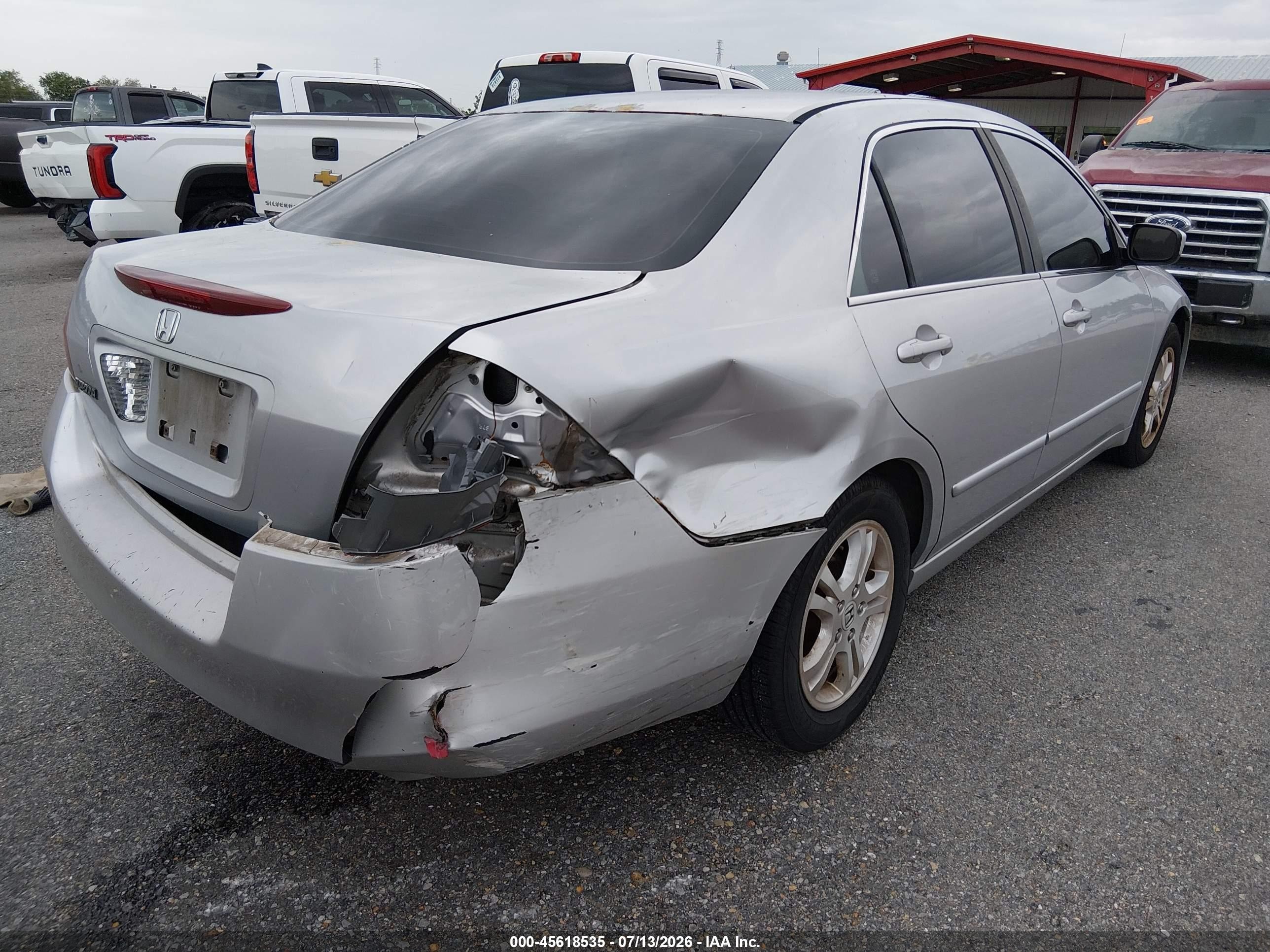 2006 Honda Accord 2.4 Se Gray vin: 1HGCM56386A110556