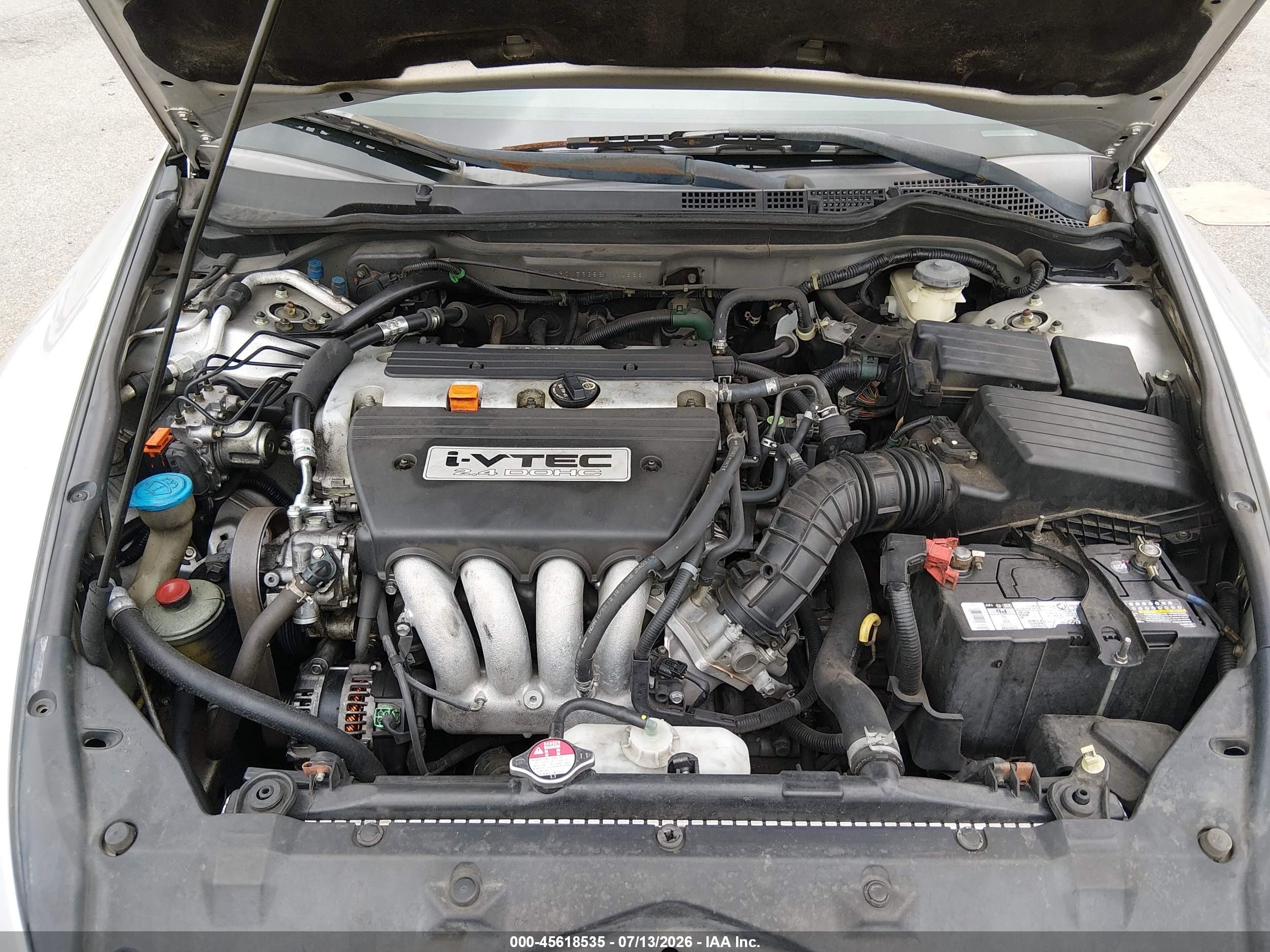 2006 Honda Accord 2.4 Se Gray vin: 1HGCM56386A110556