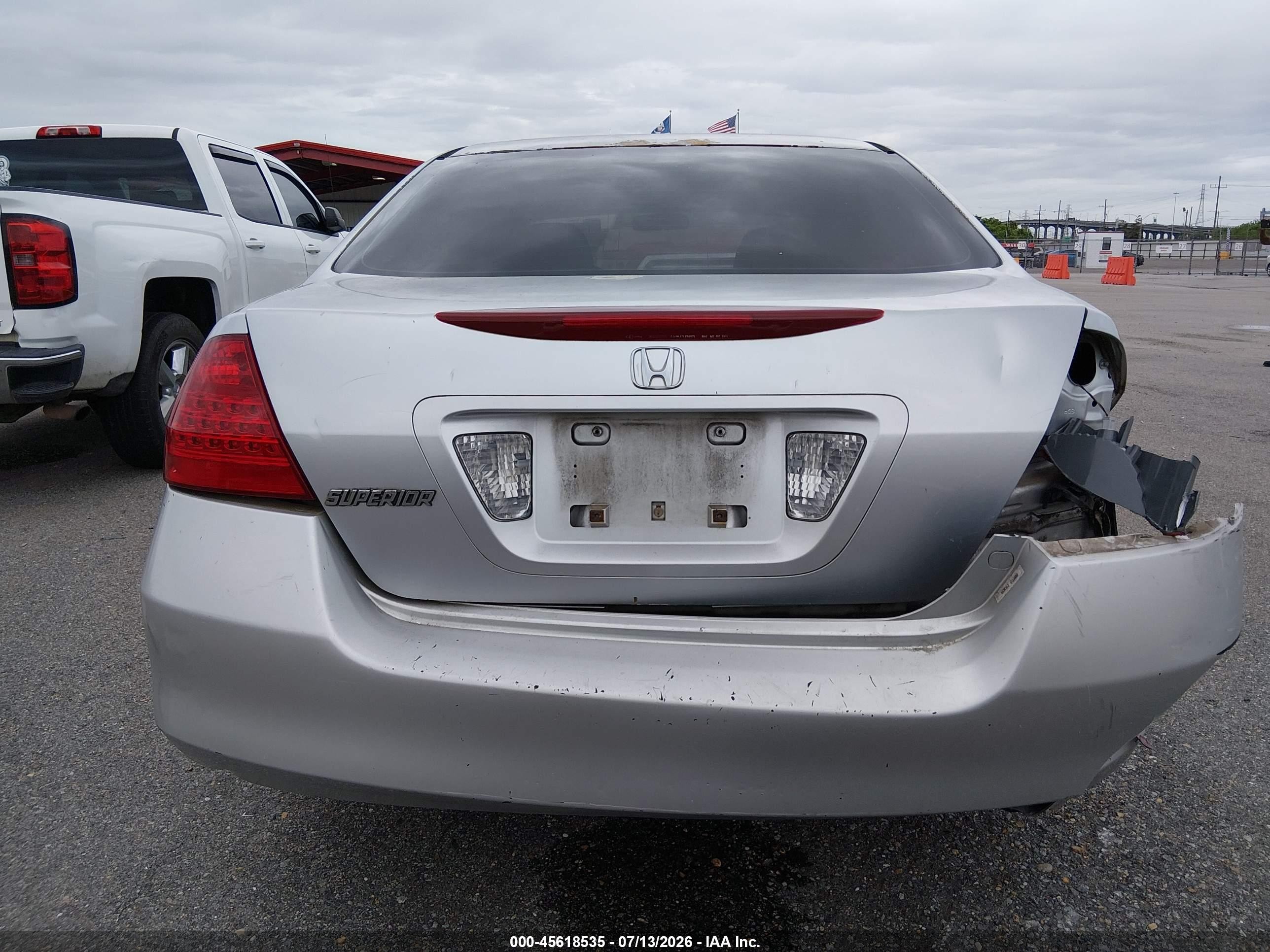 2006 Honda Accord 2.4 Se Gray vin: 1HGCM56386A110556