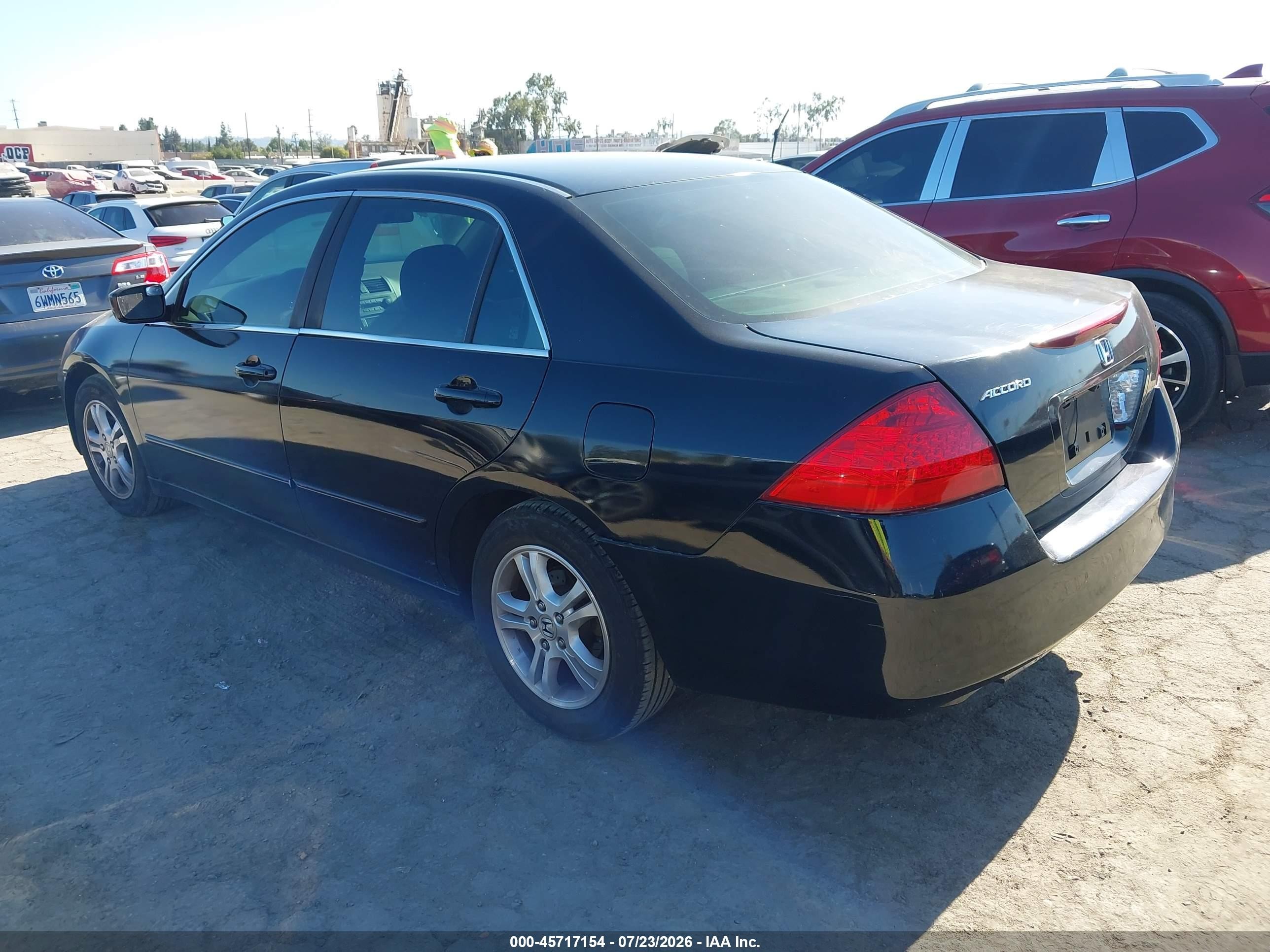 2006 Honda Accord 2.4 Se Black vin: 1HGCM56386A117474