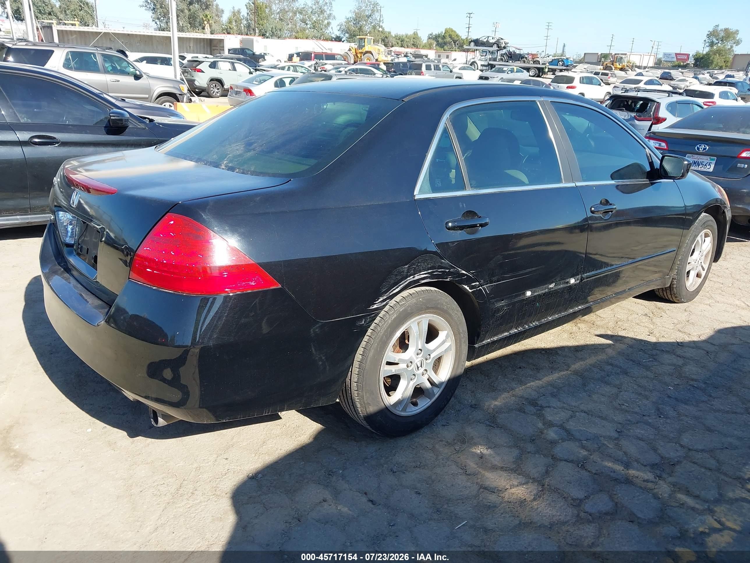 2006 Honda Accord 2.4 Se Black vin: 1HGCM56386A117474