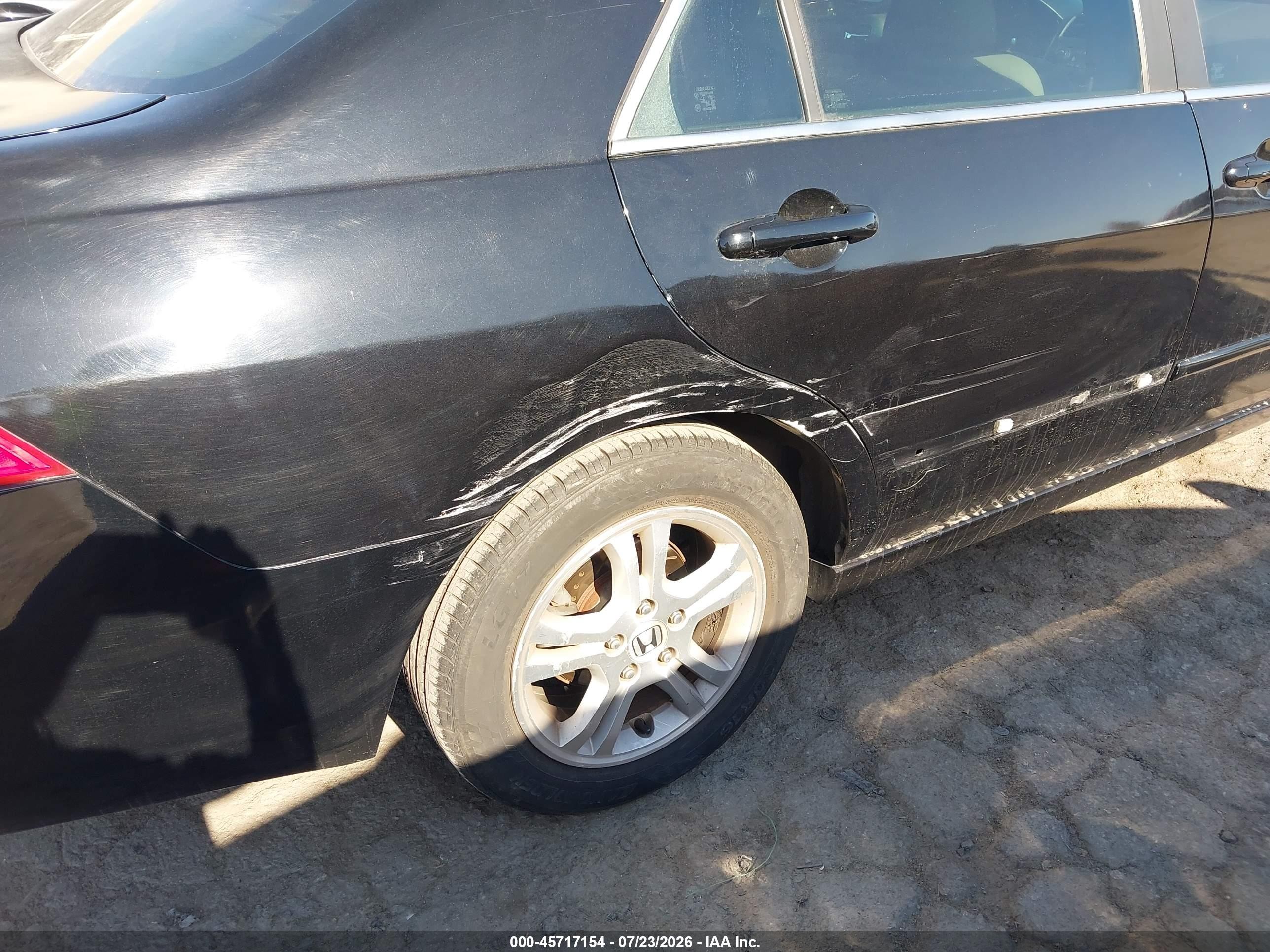 2006 Honda Accord 2.4 Se Black vin: 1HGCM56386A117474