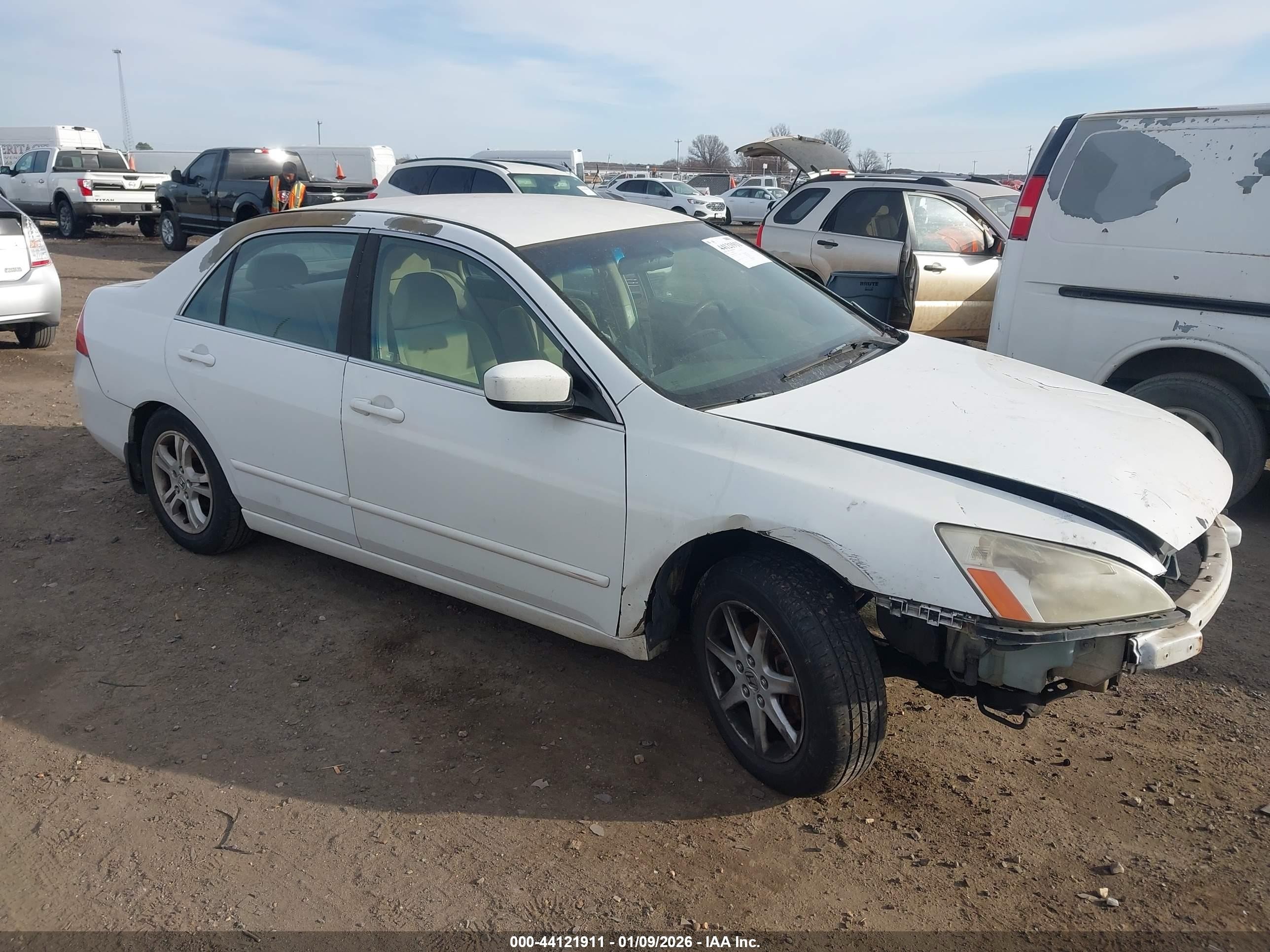 2006 Honda Accord 2.4 Se White vin: 1HGCM56386A150443