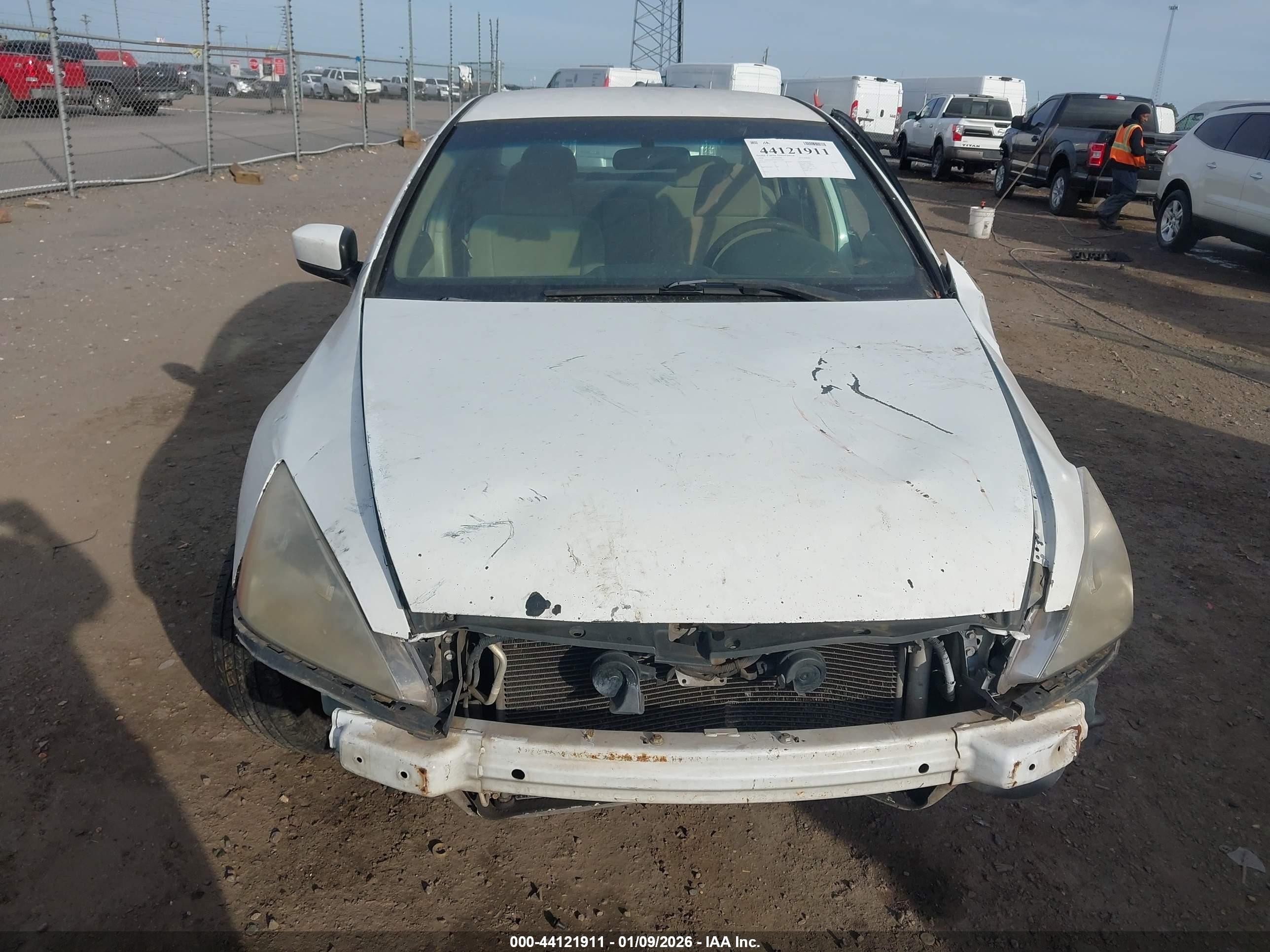 2006 Honda Accord 2.4 Se White vin: 1HGCM56386A150443