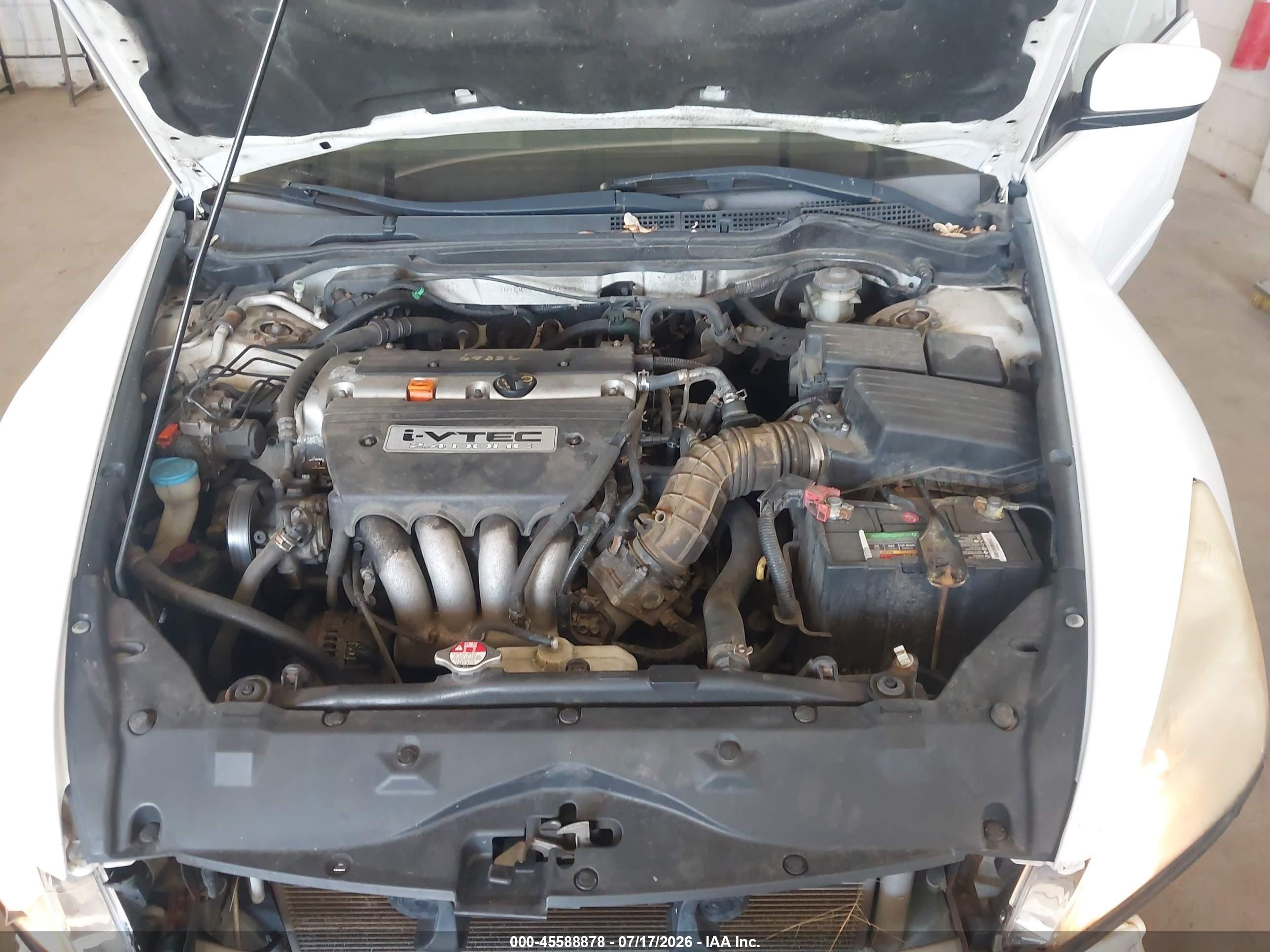 2007 Honda Accord 2.4 Se White vin: 1HGCM56387A013679