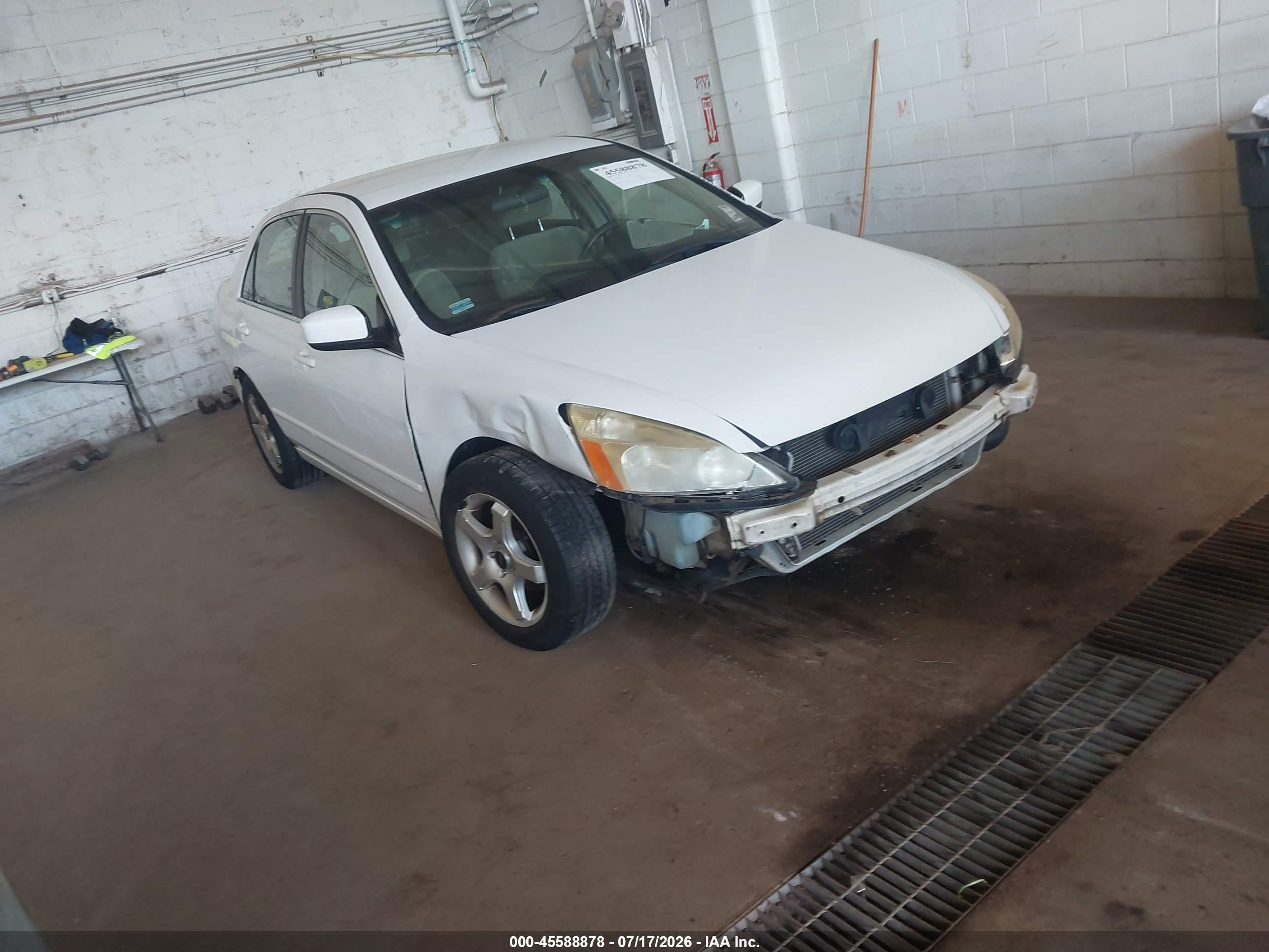 2007 Honda Accord 2.4 Se White vin: 1HGCM56387A013679