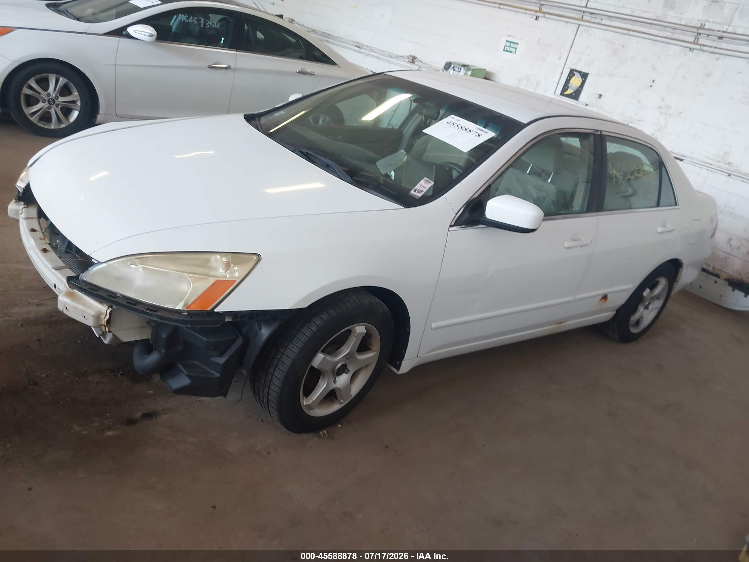 2007 Honda Accord 2.4 Se White vin: 1HGCM56387A013679