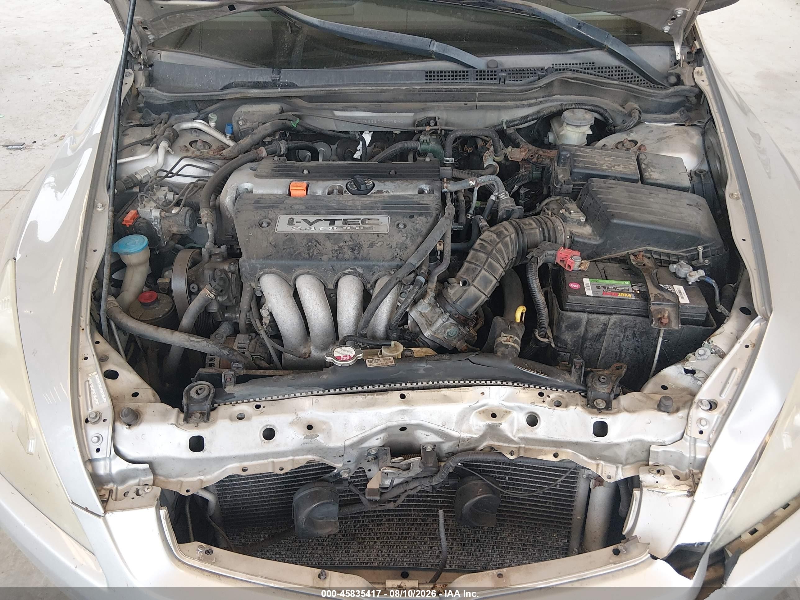 2007 Honda Accord 2.4 Se Silver vin: 1HGCM56387A017540