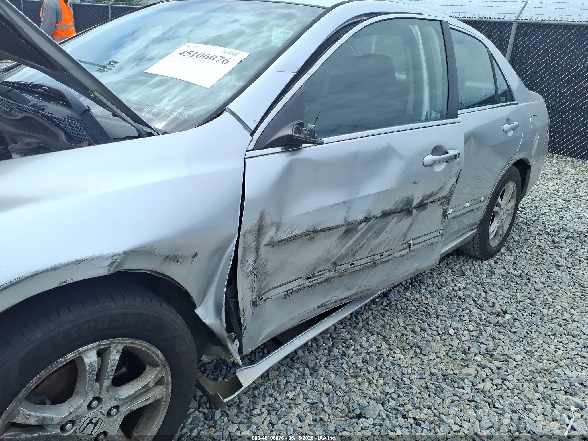 2007 Honda Accord 2.4 Se Silver vin: 1HGCM56387A027291