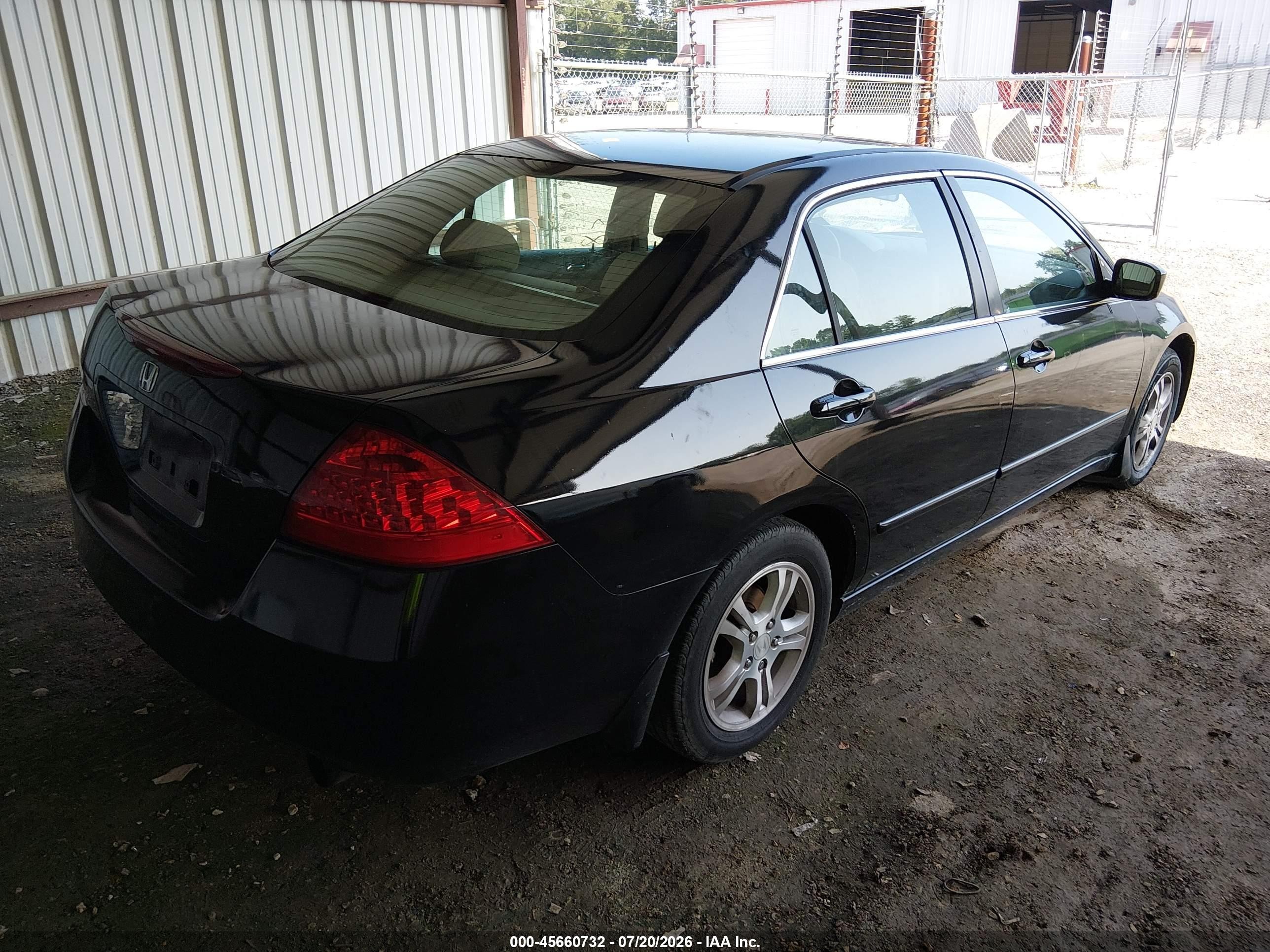2007 Honda Accord 2.4 Se Black vin: 1HGCM56387A065216