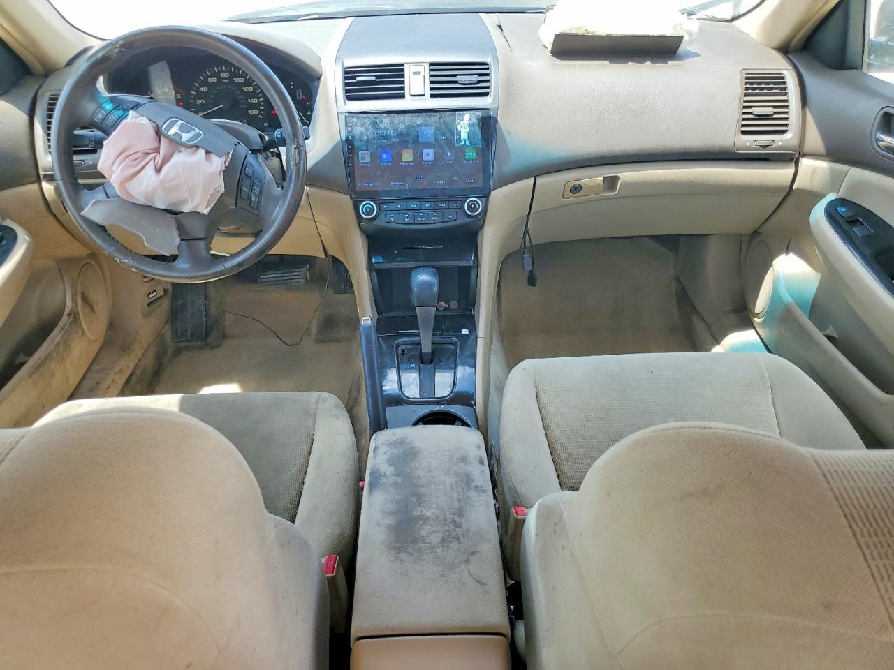 2007 Honda Accord White vin: 1HGCM56387A120358