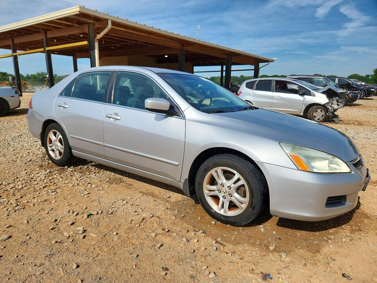 2007 Honda Accord Se Silver vin: 1HGCM56387A135524