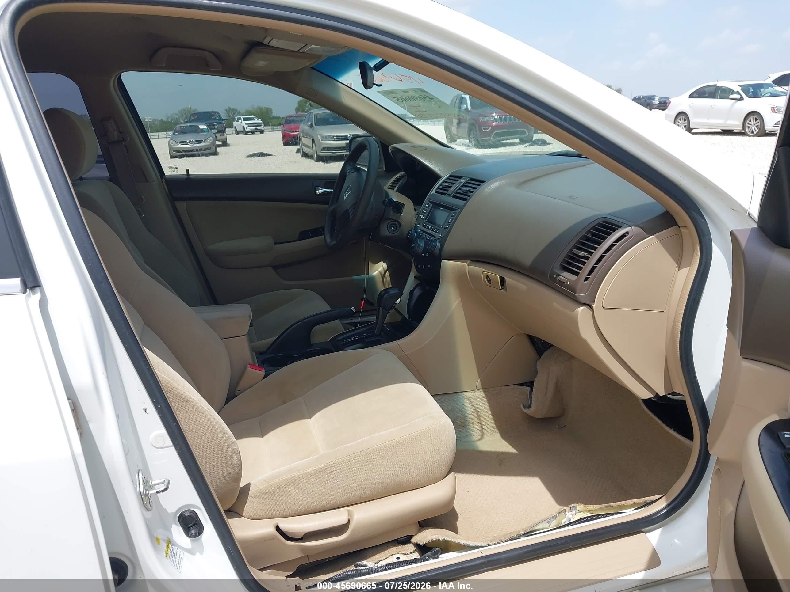 2007 Honda Accord 2.4 Se White vin: 1HGCM56387A174839