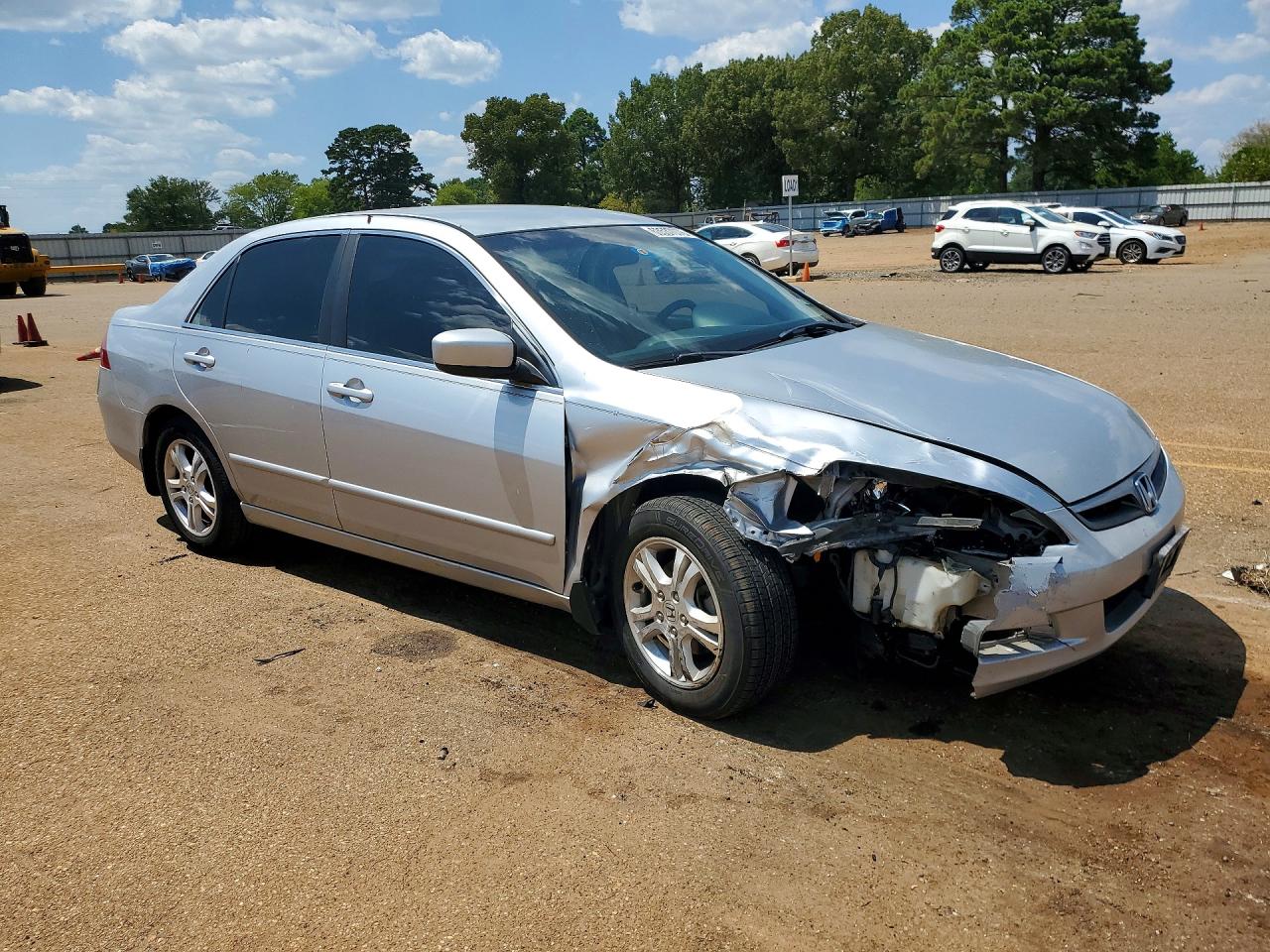 2007 Honda Accord Se Silver vin: 1HGCM56387A213817