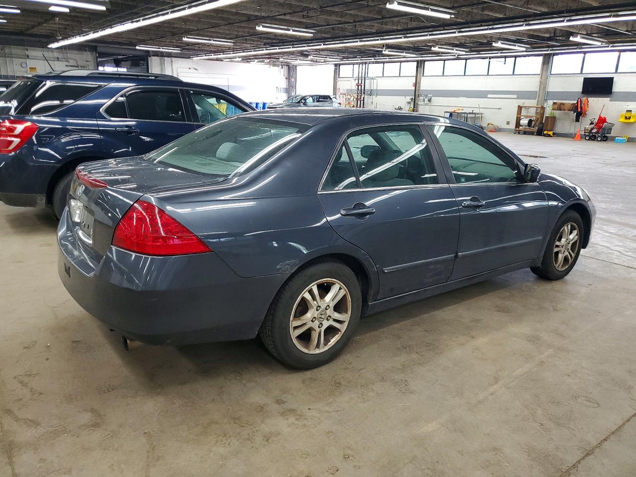 2007 Honda Accord Se Gray vin: 1HGCM56387A217219