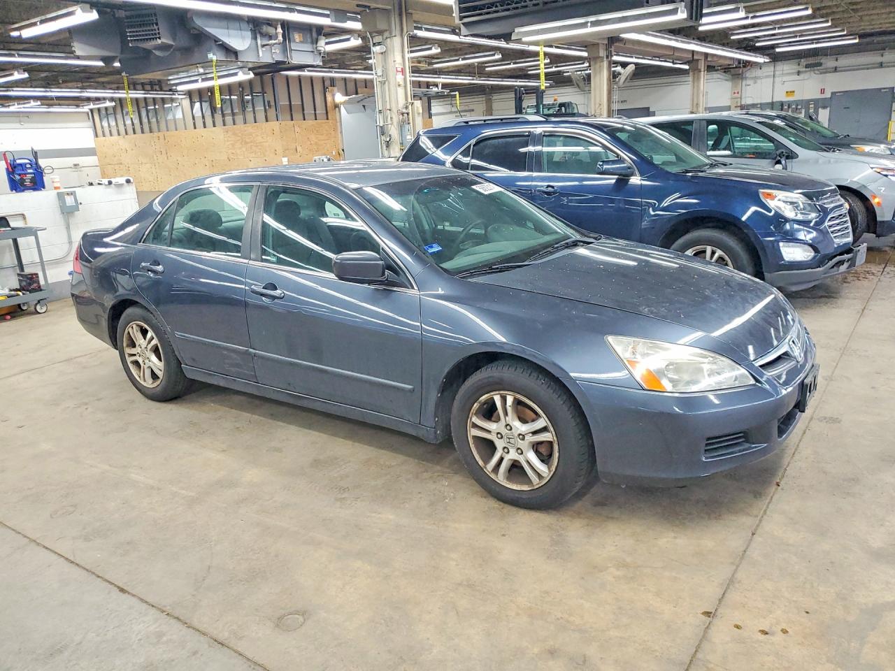 2007 Honda Accord Se Gray vin: 1HGCM56387A217219