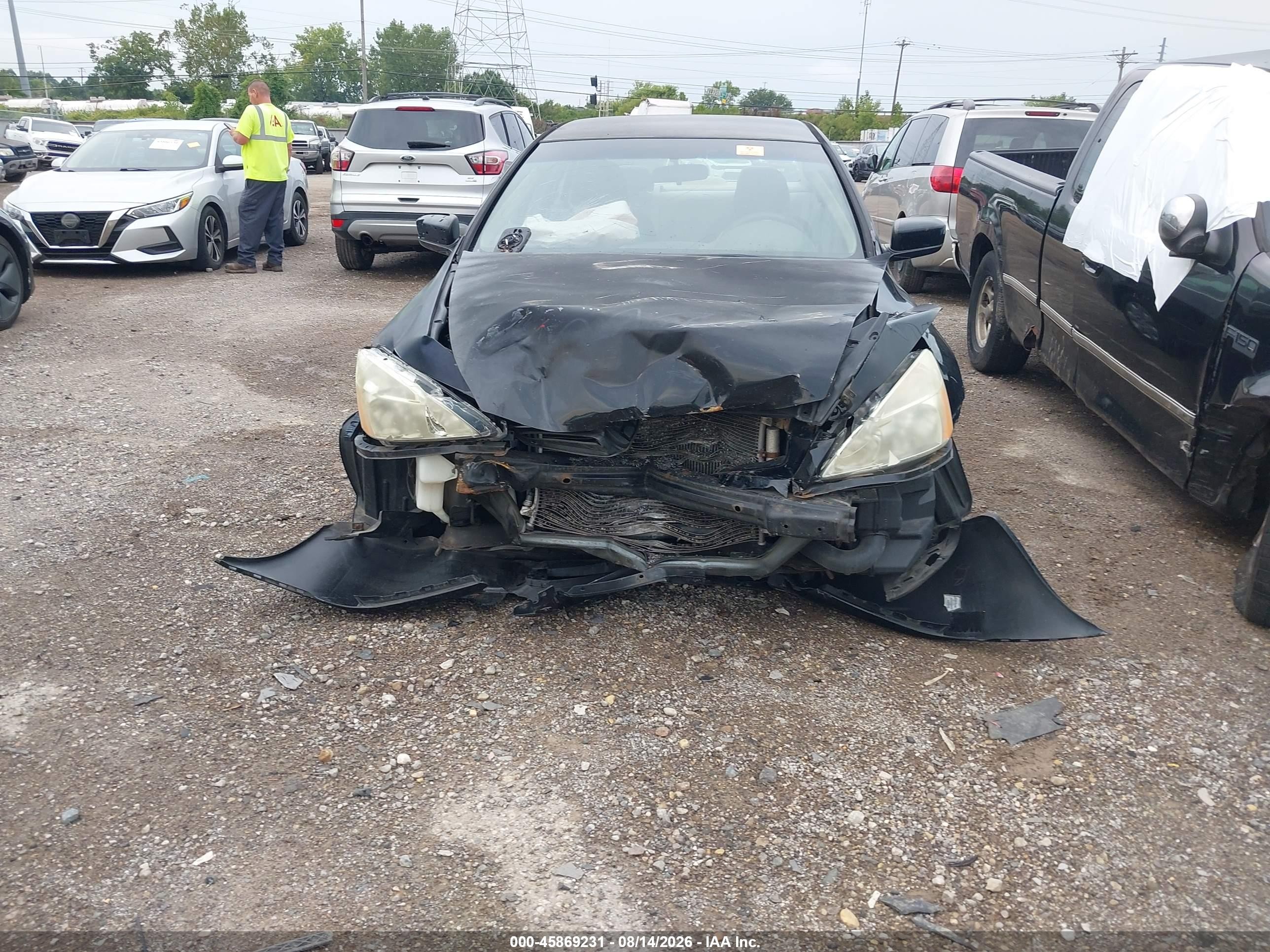 2003 Honda Accord 2.4 Lx Black vin: 1HGCM56393A008405