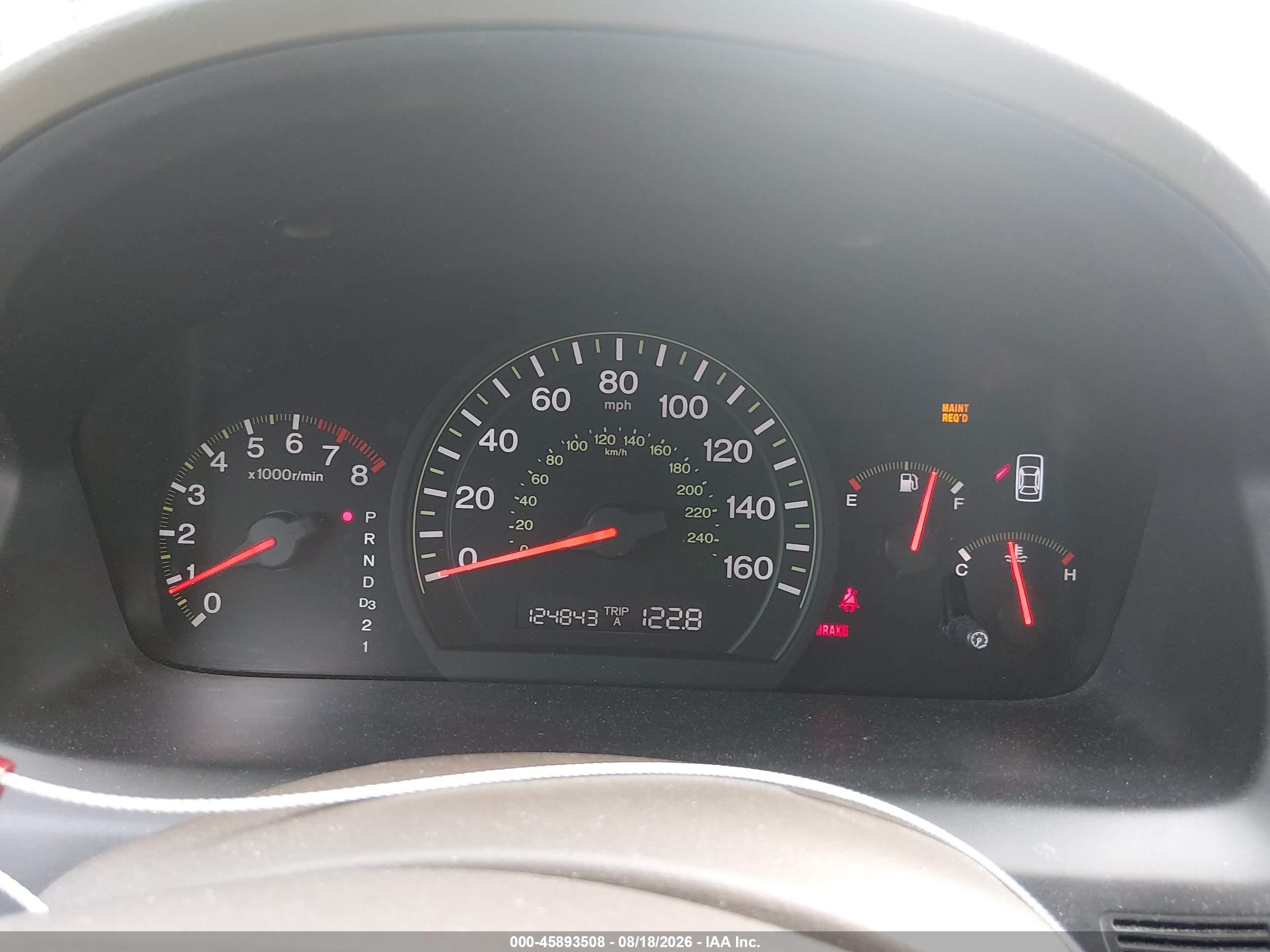 2003 Honda Accord 2.4 Lx Белый vin: 1HGCM56393A011708