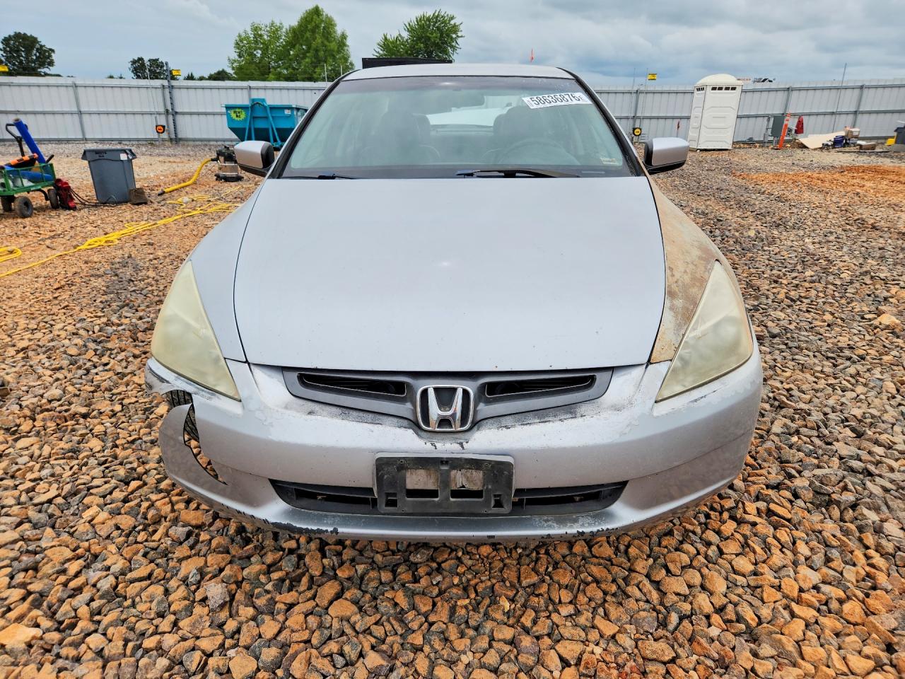 2003 Honda Accord Lx Silver vin: 1HGCM56393A054896