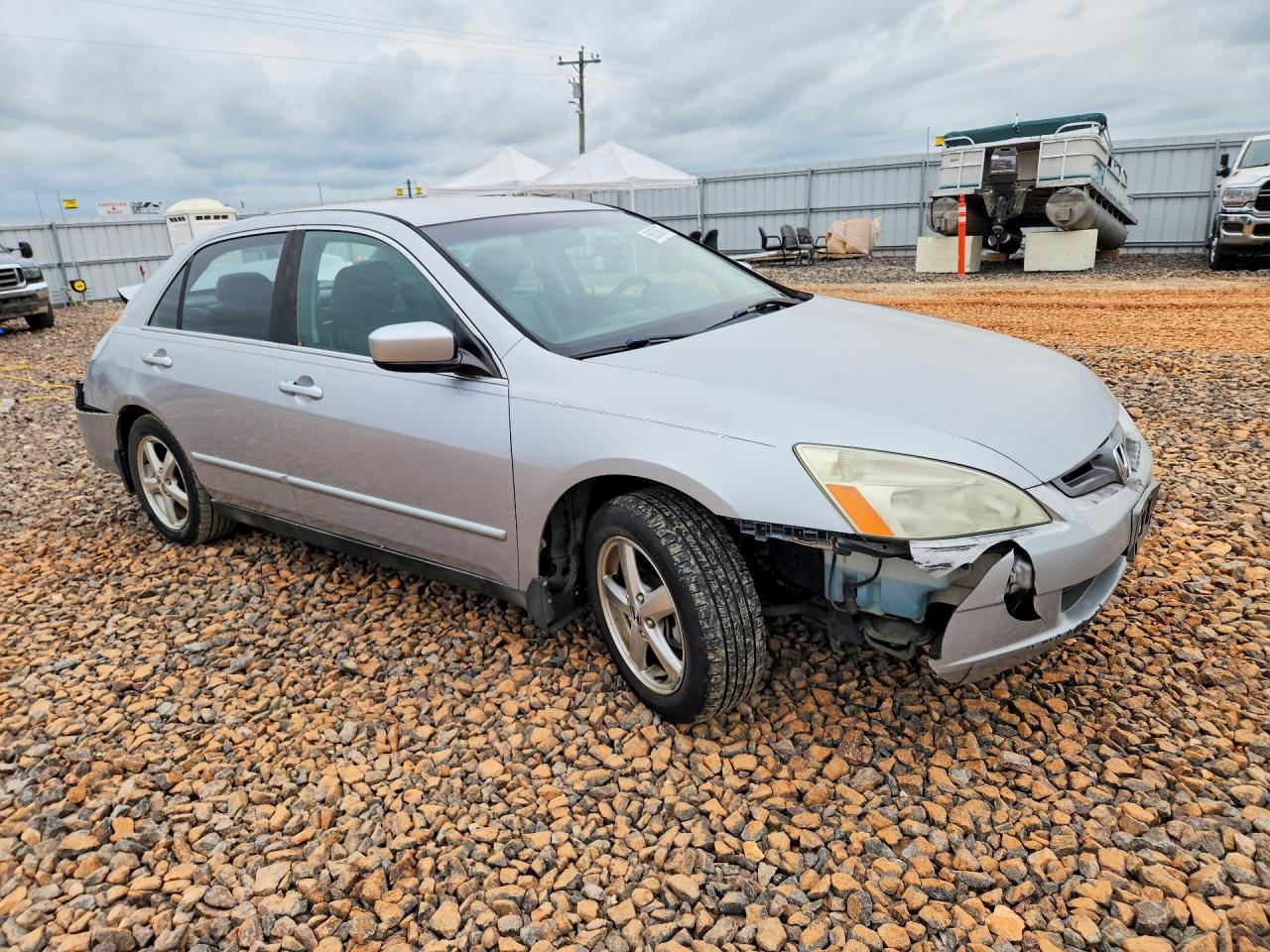 2003 Honda Accord Lx Silver vin: 1HGCM56393A054896
