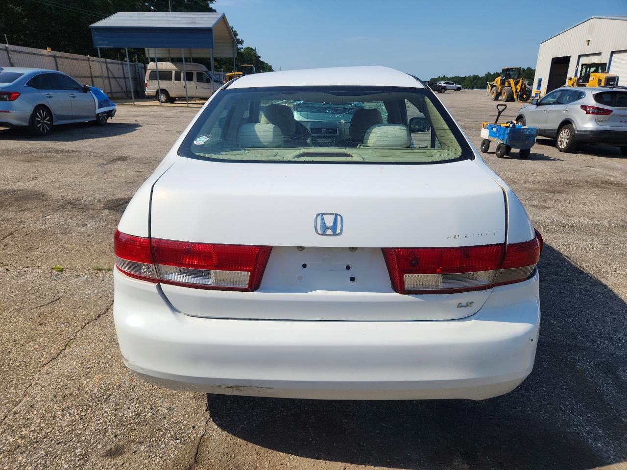 2004 Honda Accord Lx White vin: 1HGCM56394A024847