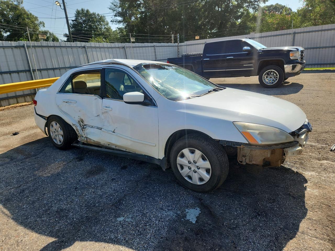 2004 Honda Accord Lx White vin: 1HGCM56394A024847