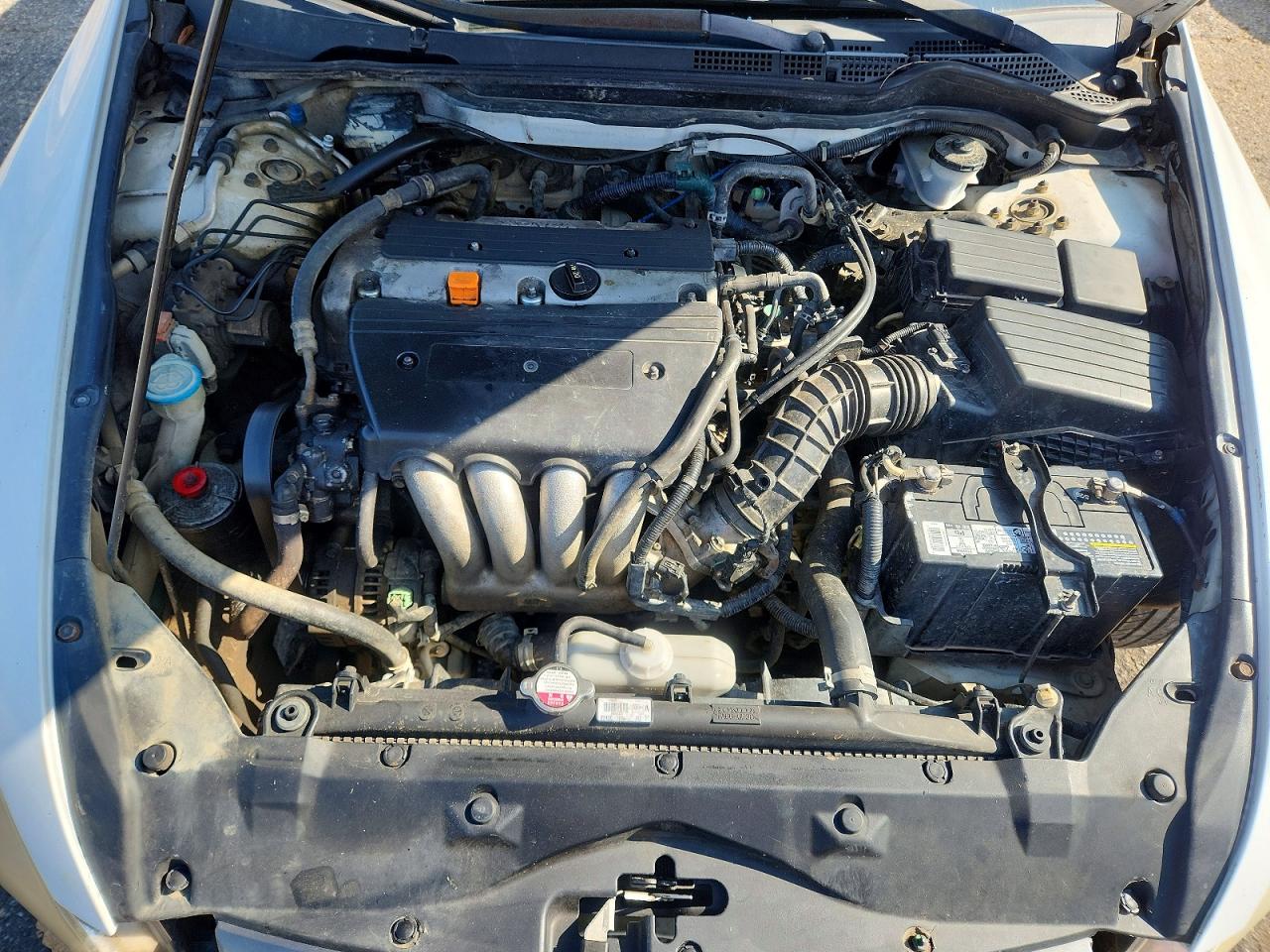 2004 Honda Accord Lx White vin: 1HGCM56394A024847