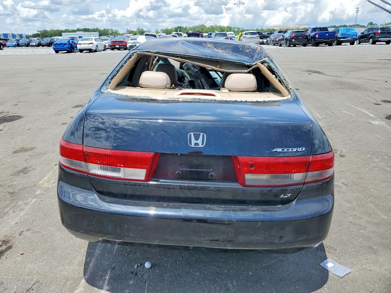 2004 Honda Accord Lx Black vin: 1HGCM56394A039204
