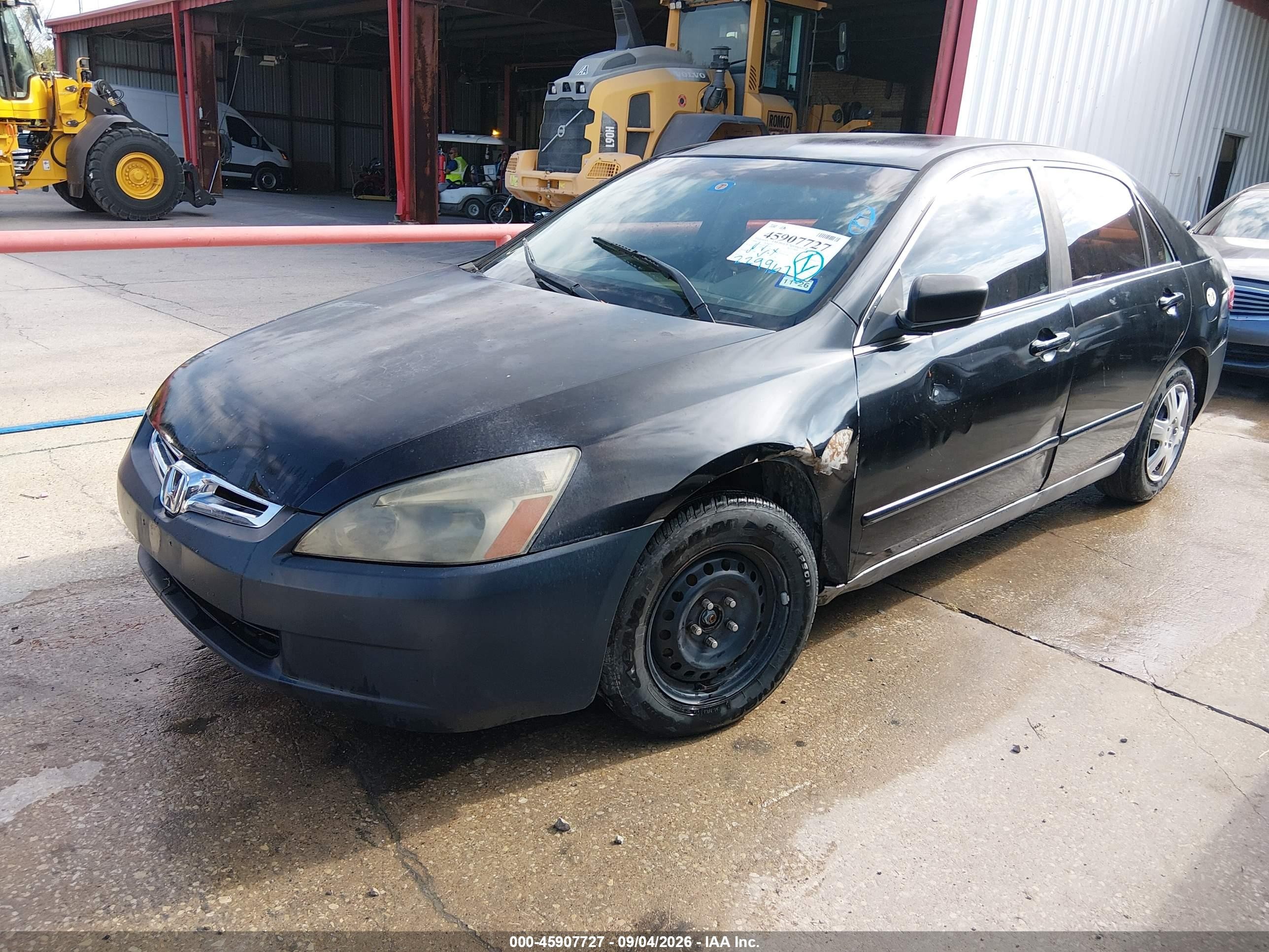 2004 Honda Accord 2.4 Lx Black vin: 1HGCM56394A047562
