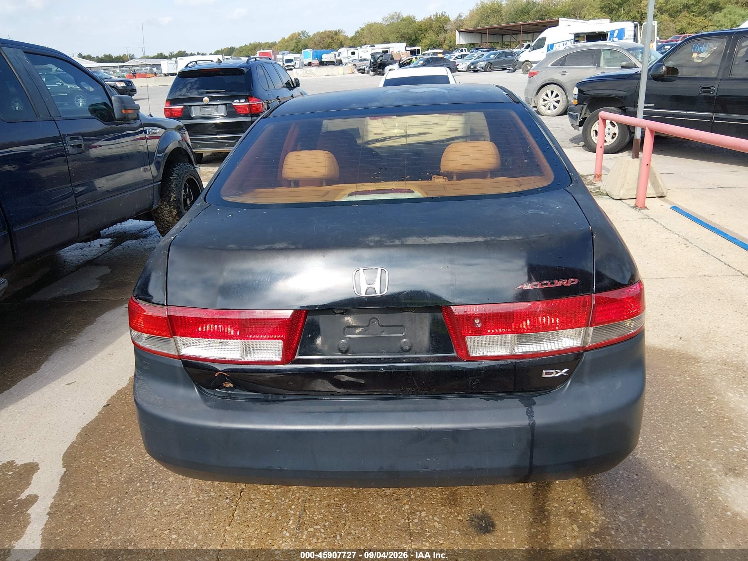 2004 Honda Accord 2.4 Lx Black vin: 1HGCM56394A047562