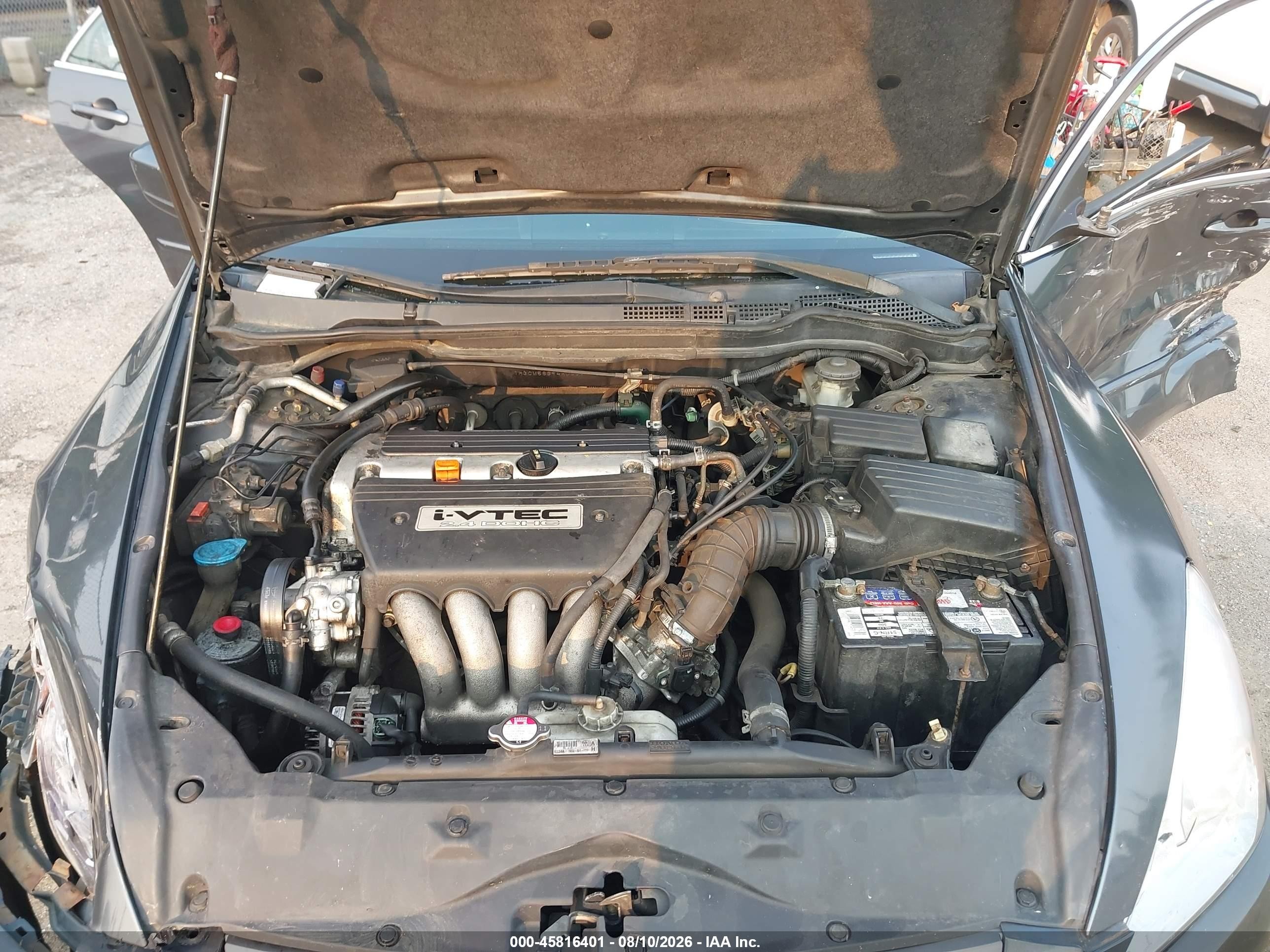 2004 Honda Accord 2.4 Lx Серый vin: 1HGCM56394A068685