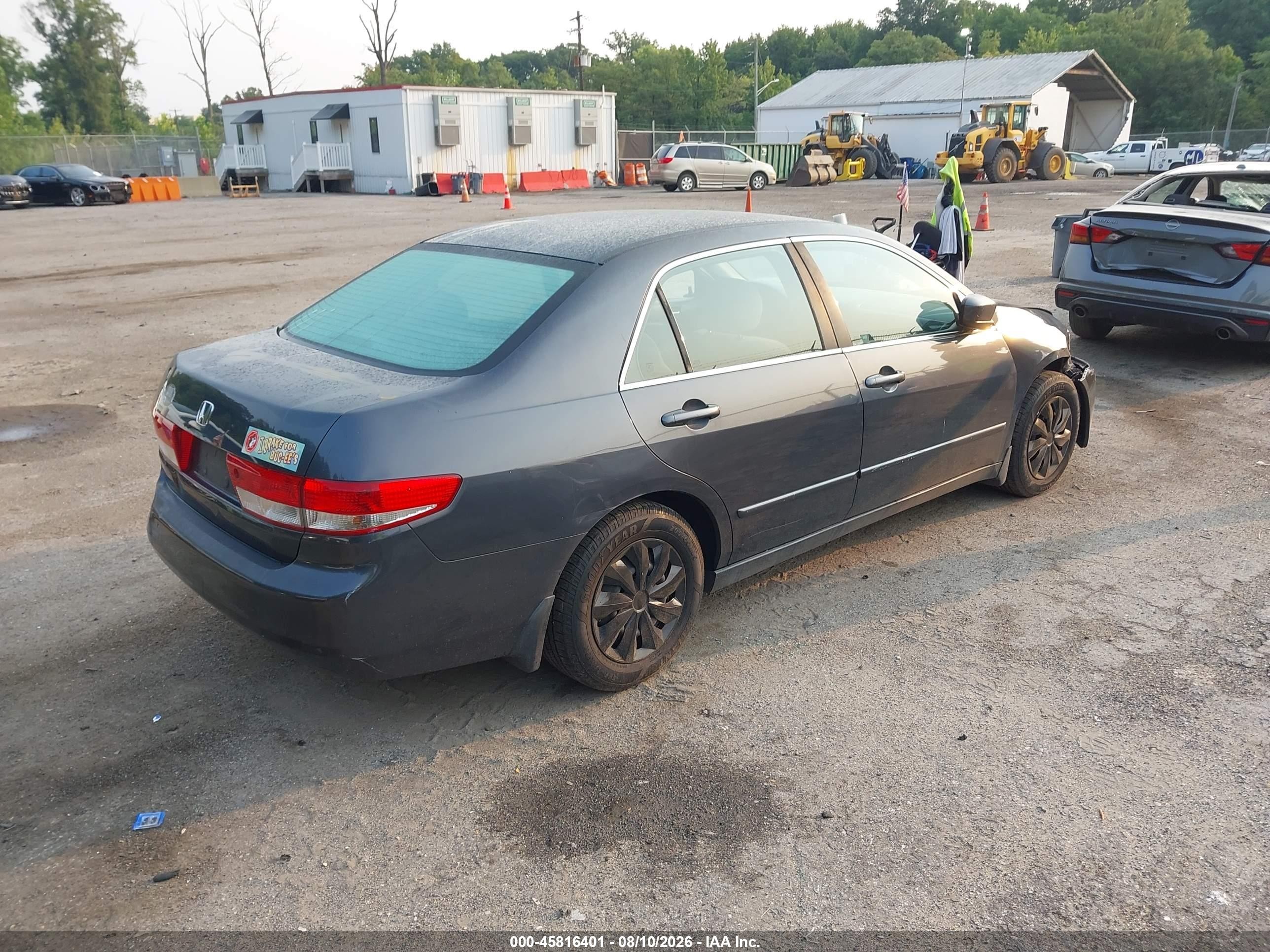 2004 Honda Accord 2.4 Lx Серый vin: 1HGCM56394A068685