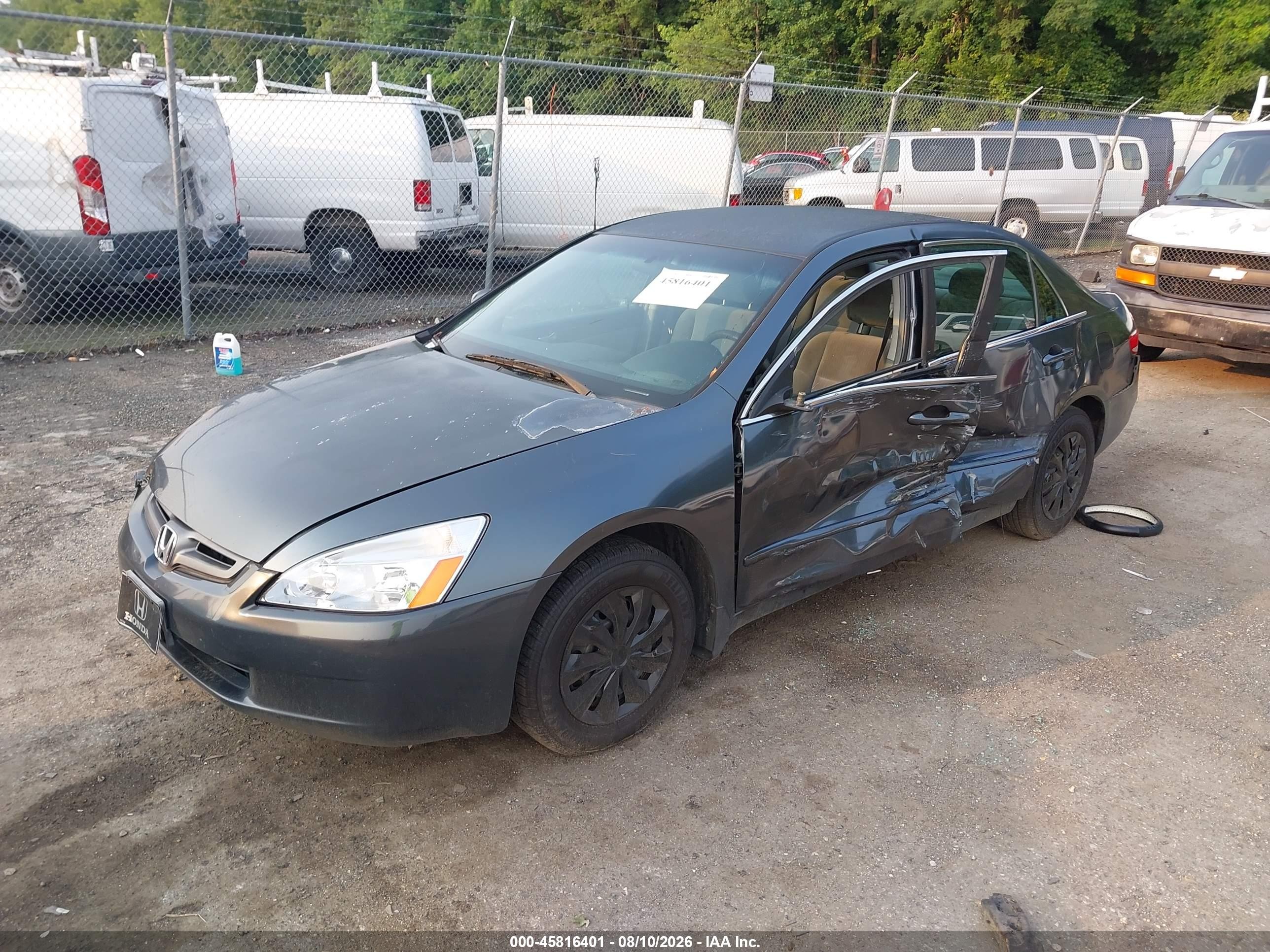 2004 Honda Accord 2.4 Lx Серый vin: 1HGCM56394A068685