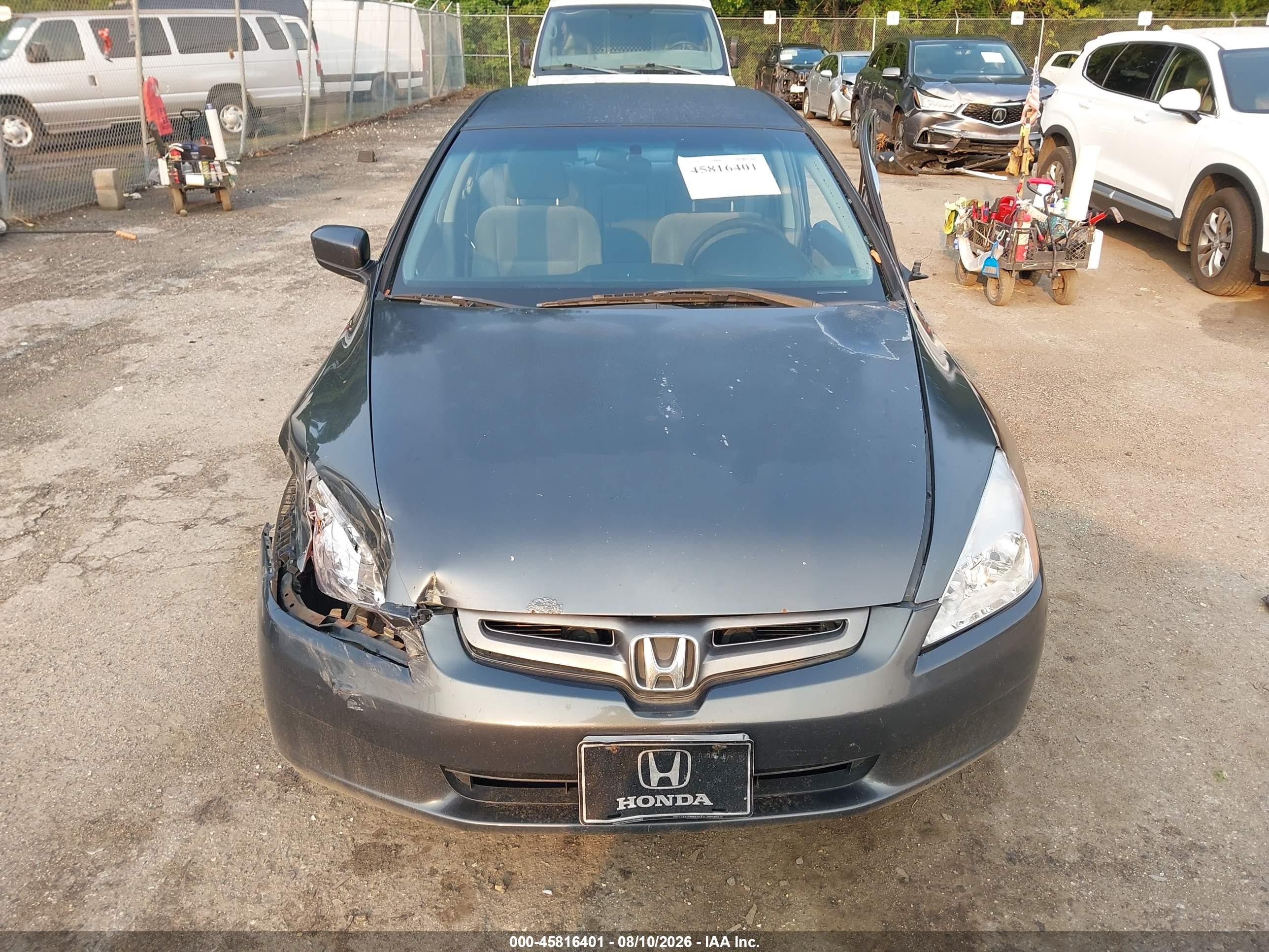 2004 Honda Accord 2.4 Lx Серый vin: 1HGCM56394A068685