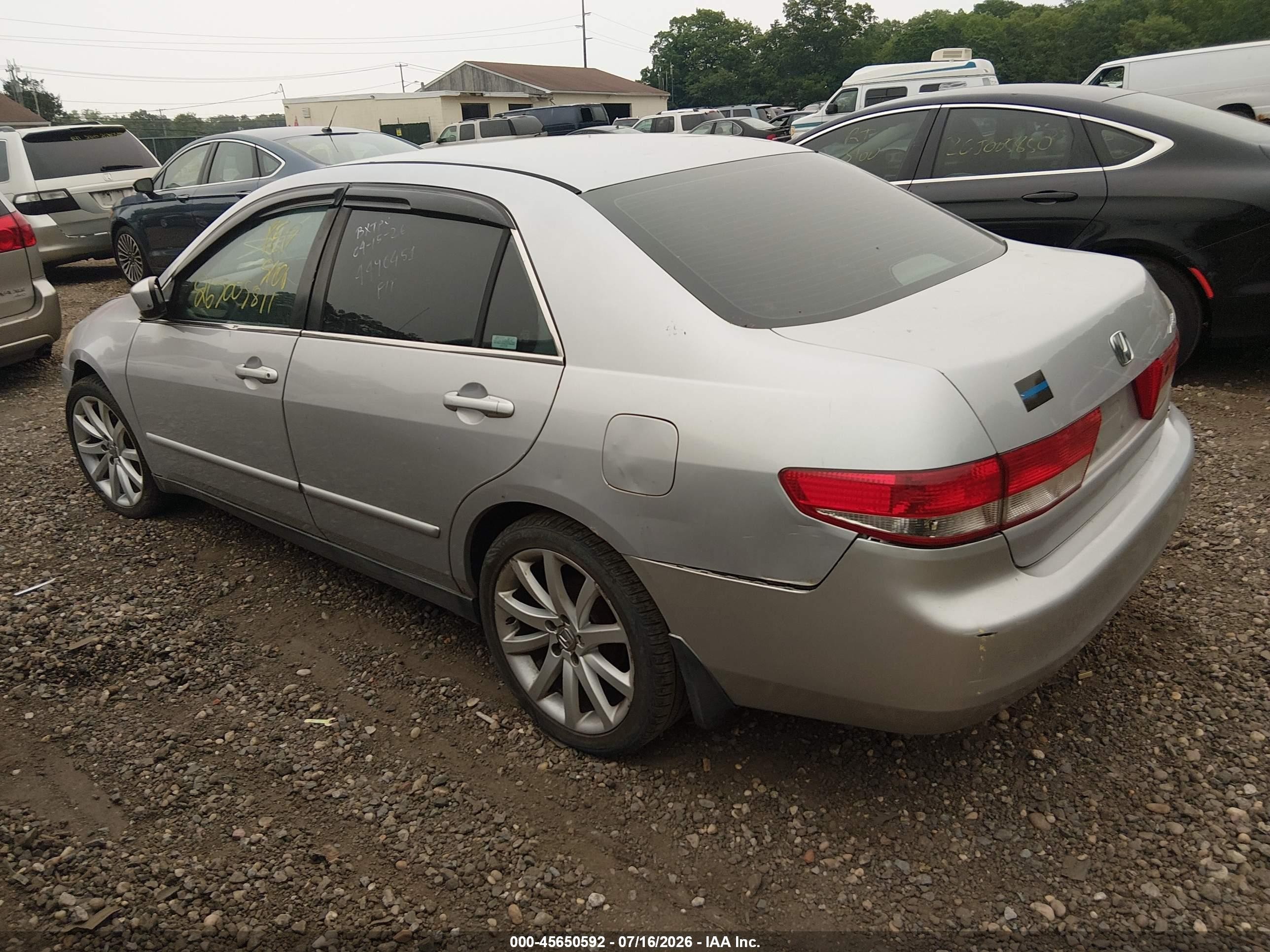 2004 Honda Accord 2.4 Lx Gray vin: 1HGCM56394A155793